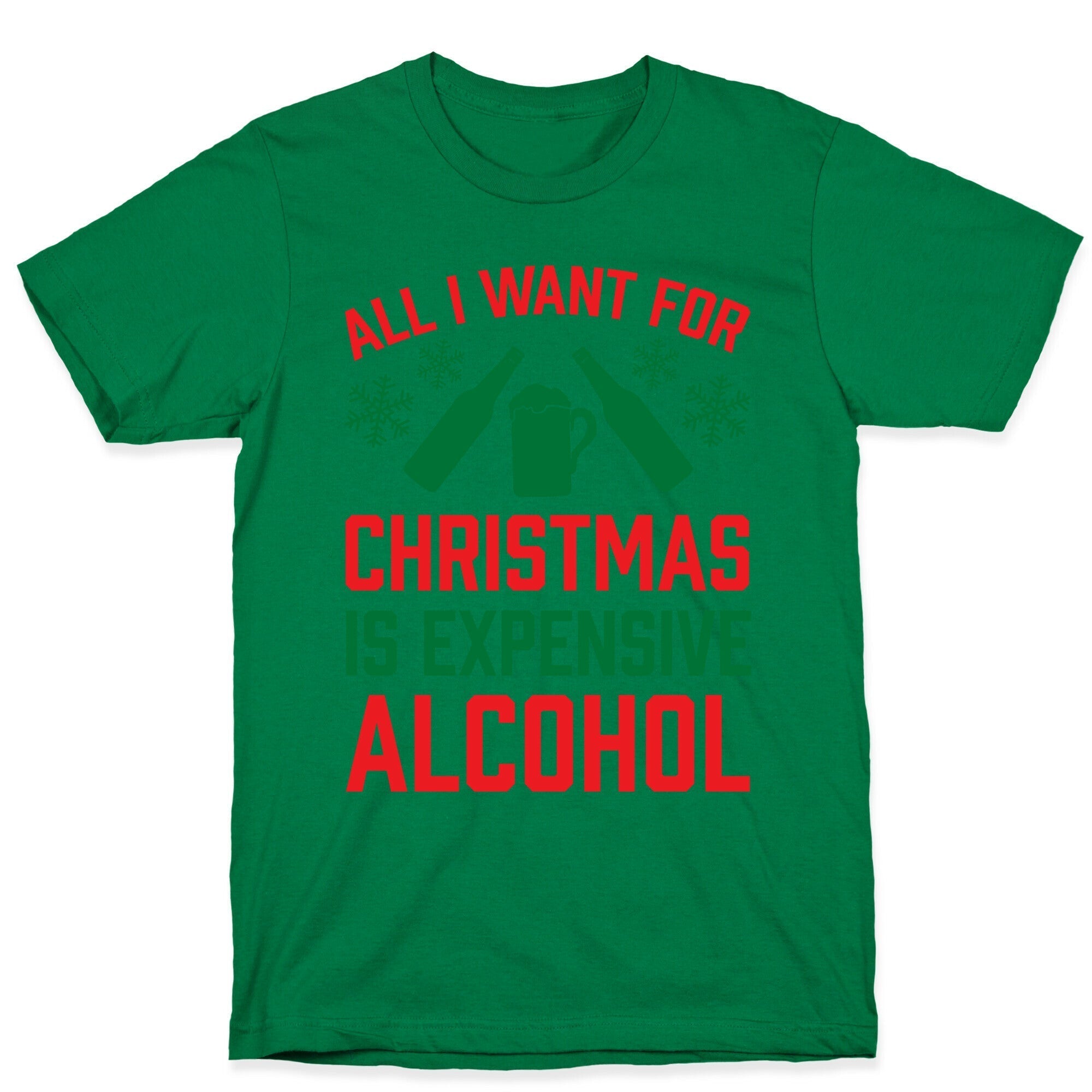 All I Want For Christmas Is Expensive Alcohol T-Shirt Hoodie, Sweatshirt | PureTeeCo.com (Image 4)