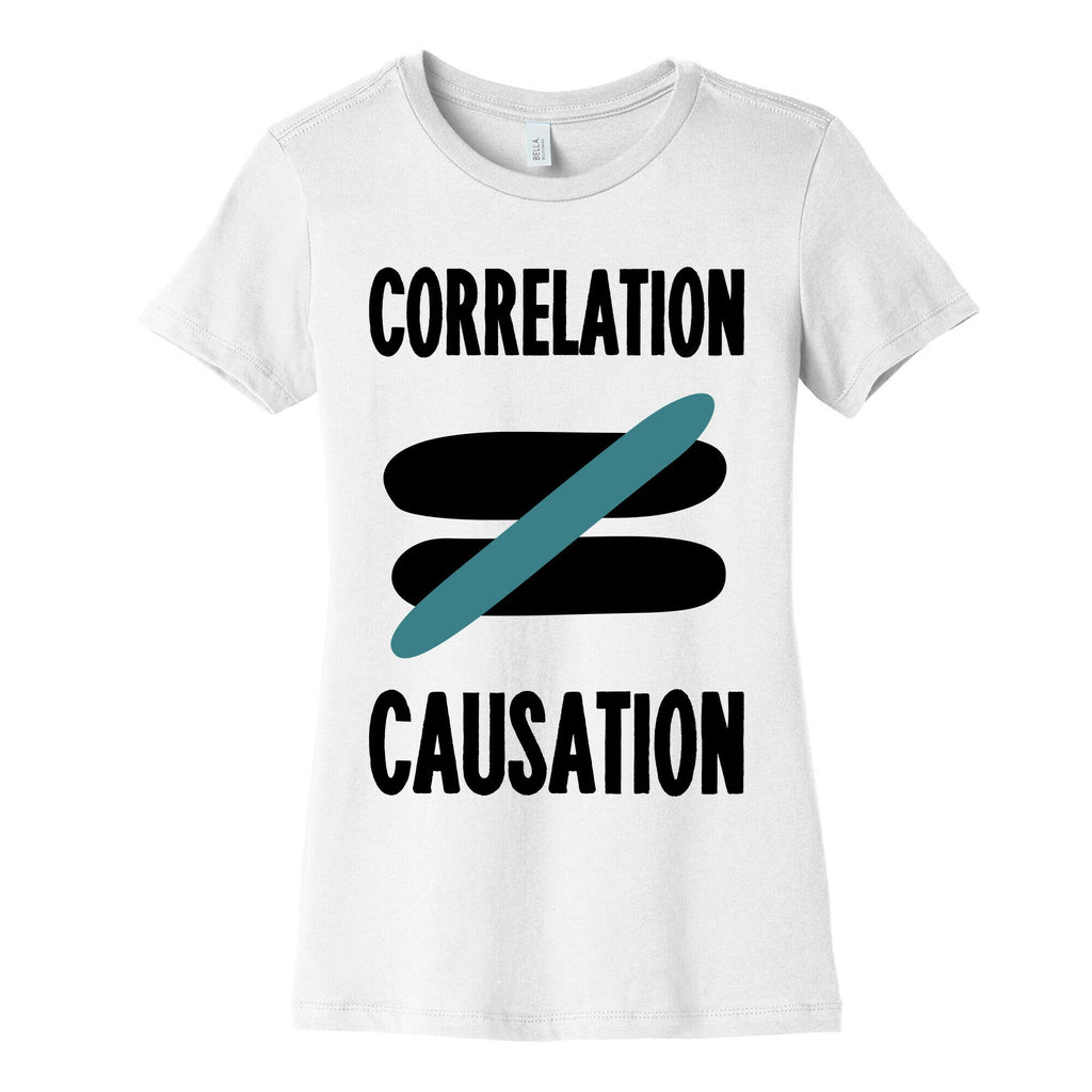 Correlation Does Not Equal Causation Women's Cotton Tee Hoodie, Sweatshirt | PureTeeCo.com (Image 4)