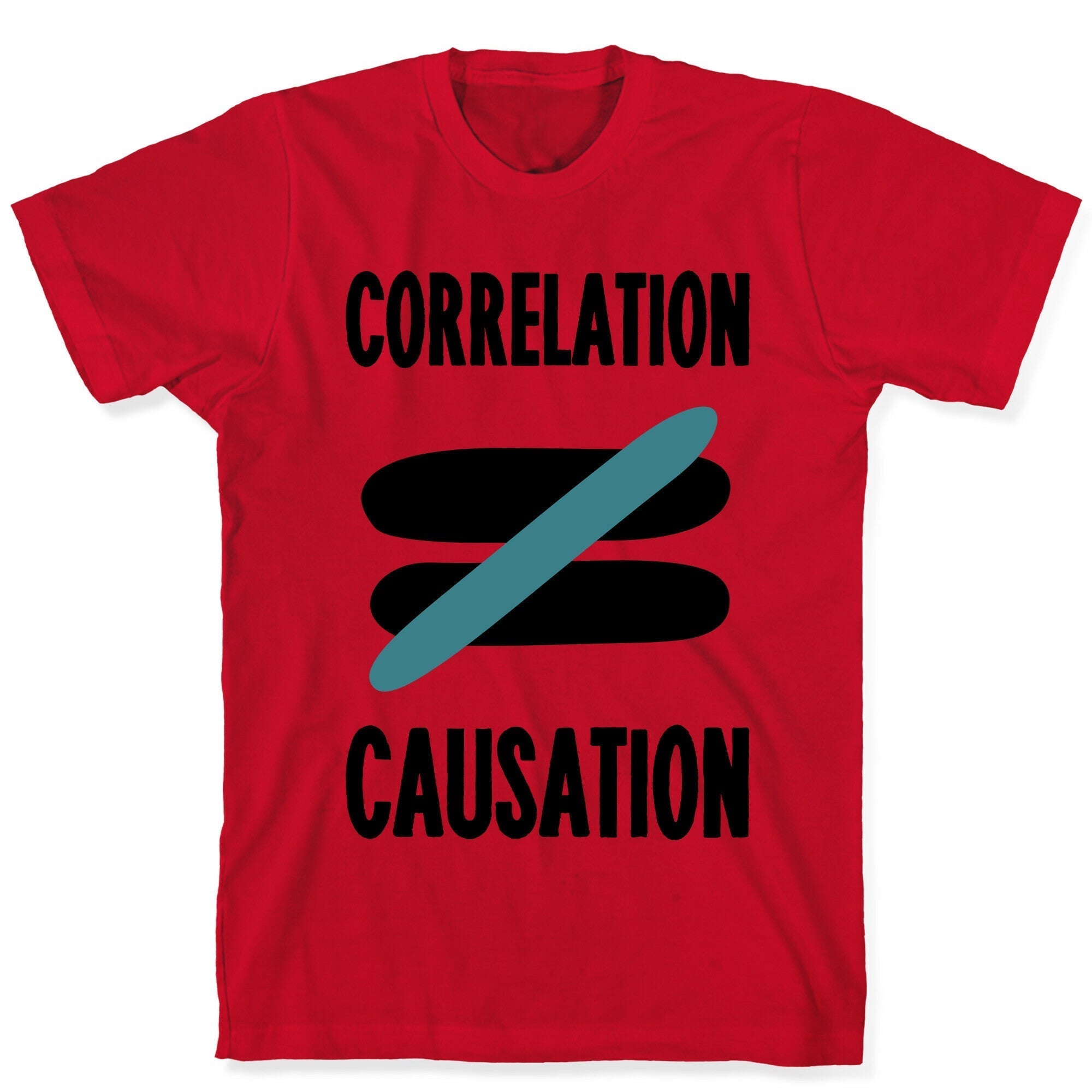 Correlation Does Not Equal Causation T-Shirt Hoodie, Sweatshirt | PureTeeCo.com (Image 5)