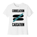 Correlation Does Not Equal Causation Women's Cotton Tee Hoodie, Sweatshirt | PureTeeCo.com (Image 1)
