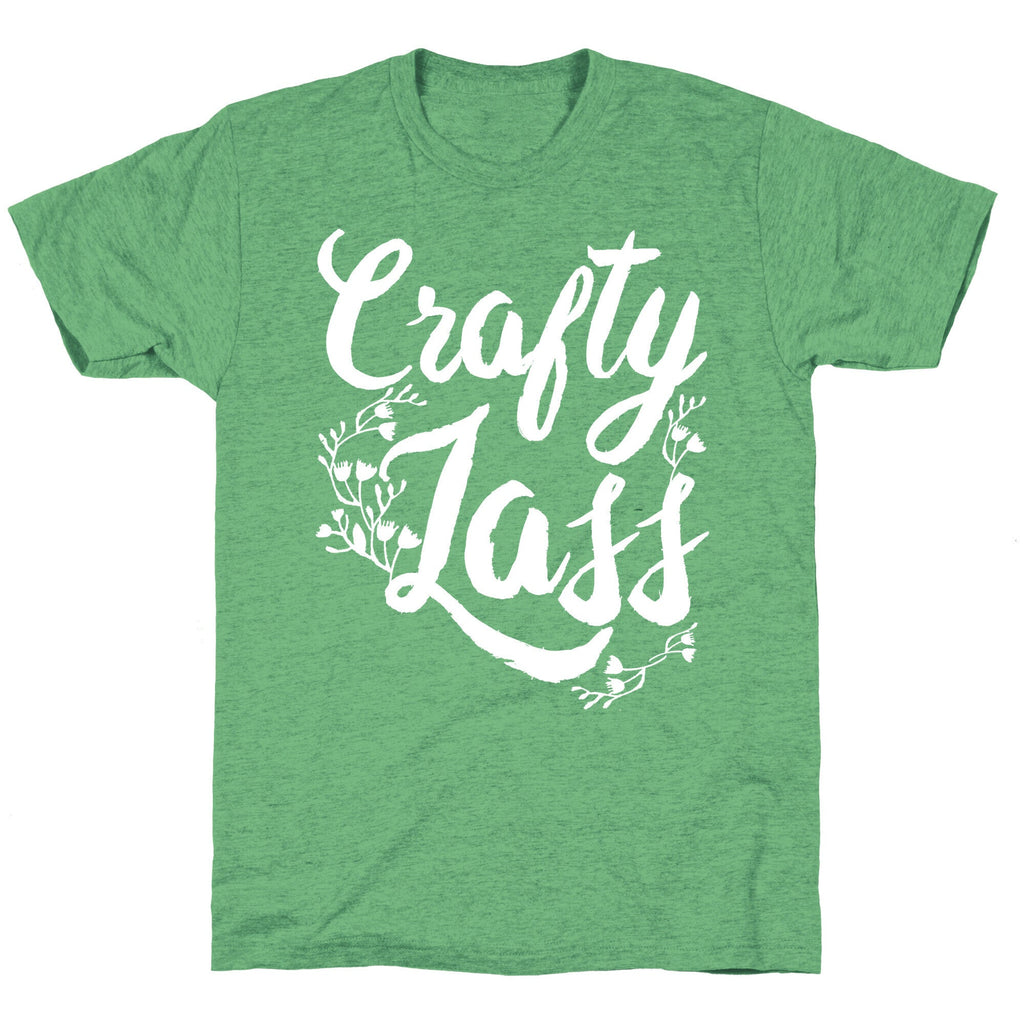 Crafty Lass Unisex Triblend Tee Hoodie, Sweatshirt | PureTeeCo.com (Image 2)