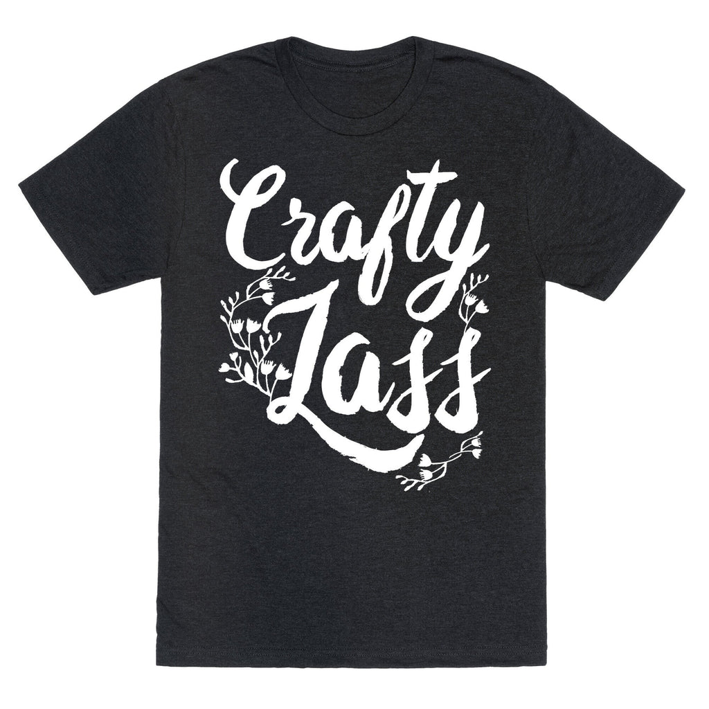 Crafty Lass Unisex Triblend Tee Hoodie, Sweatshirt | PureTeeCo.com (Image 1)