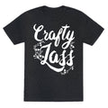 Crafty Lass Unisex Triblend Tee Hoodie, Sweatshirt | PureTeeCo.com (Image 1)