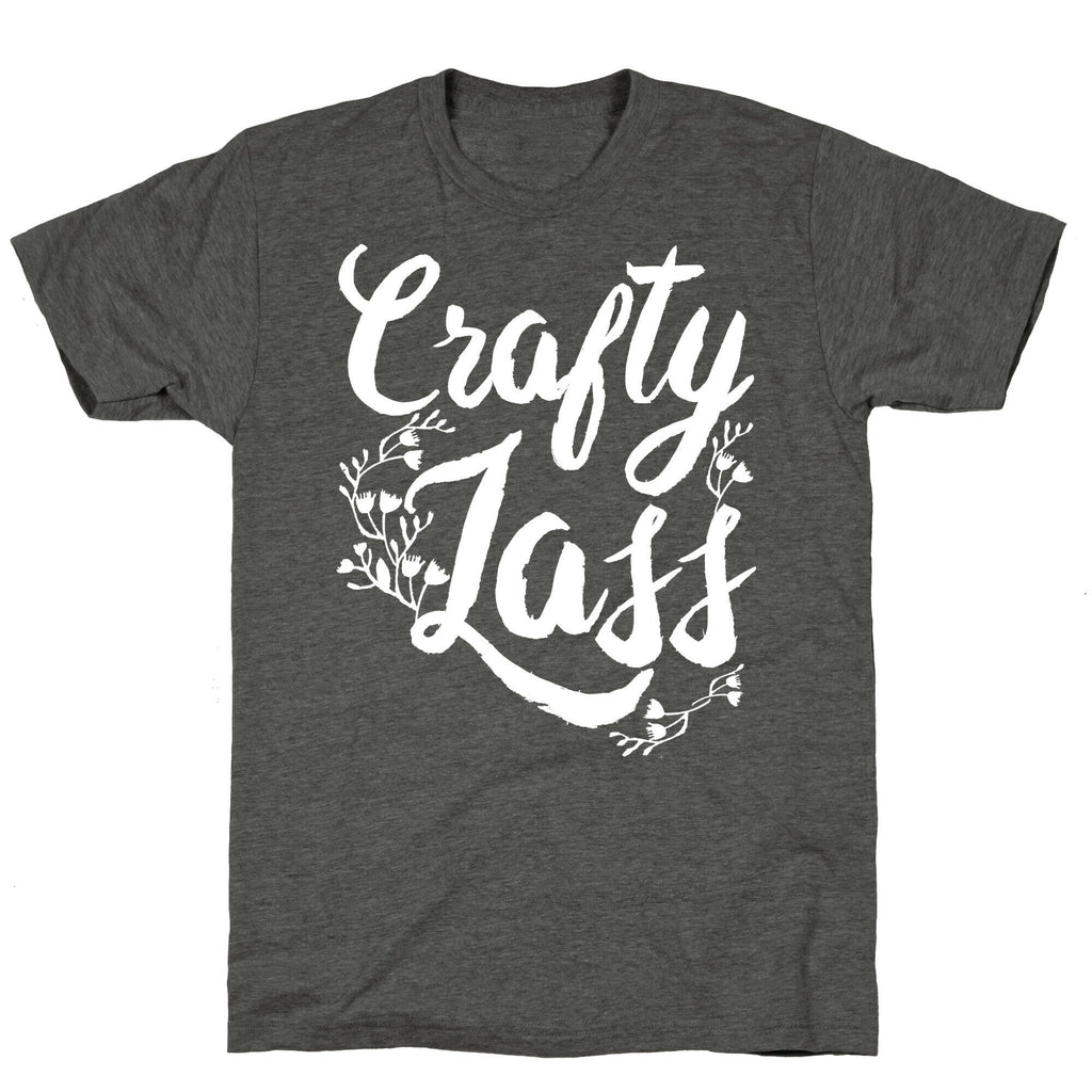 Crafty Lass Unisex Triblend Tee Hoodie, Sweatshirt | PureTeeCo.com (Image 3)