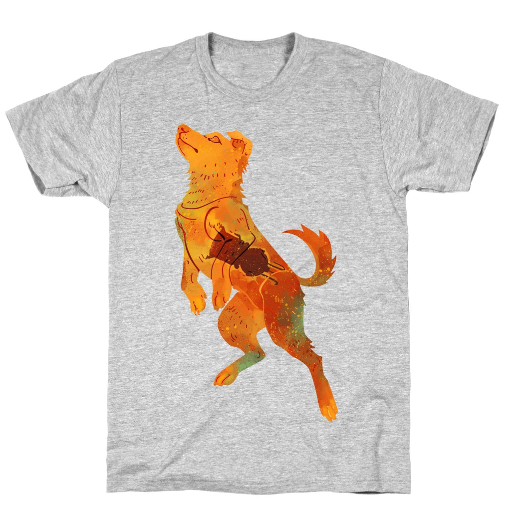 Astronaut Dog Zvezdochka T-Shirt Hoodie, Sweatshirt | PureTeeCo.com (Image 2)