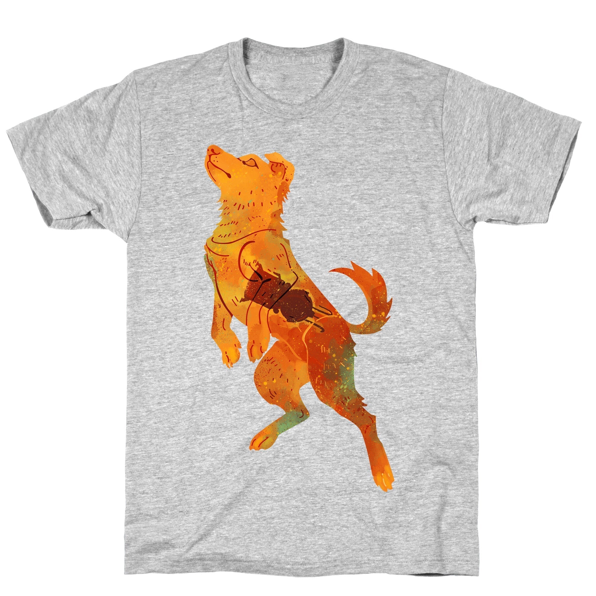 Astronaut Dog Zvezdochka T-Shirt Hoodie, Sweatshirt | PureTeeCo.com (Image 2)