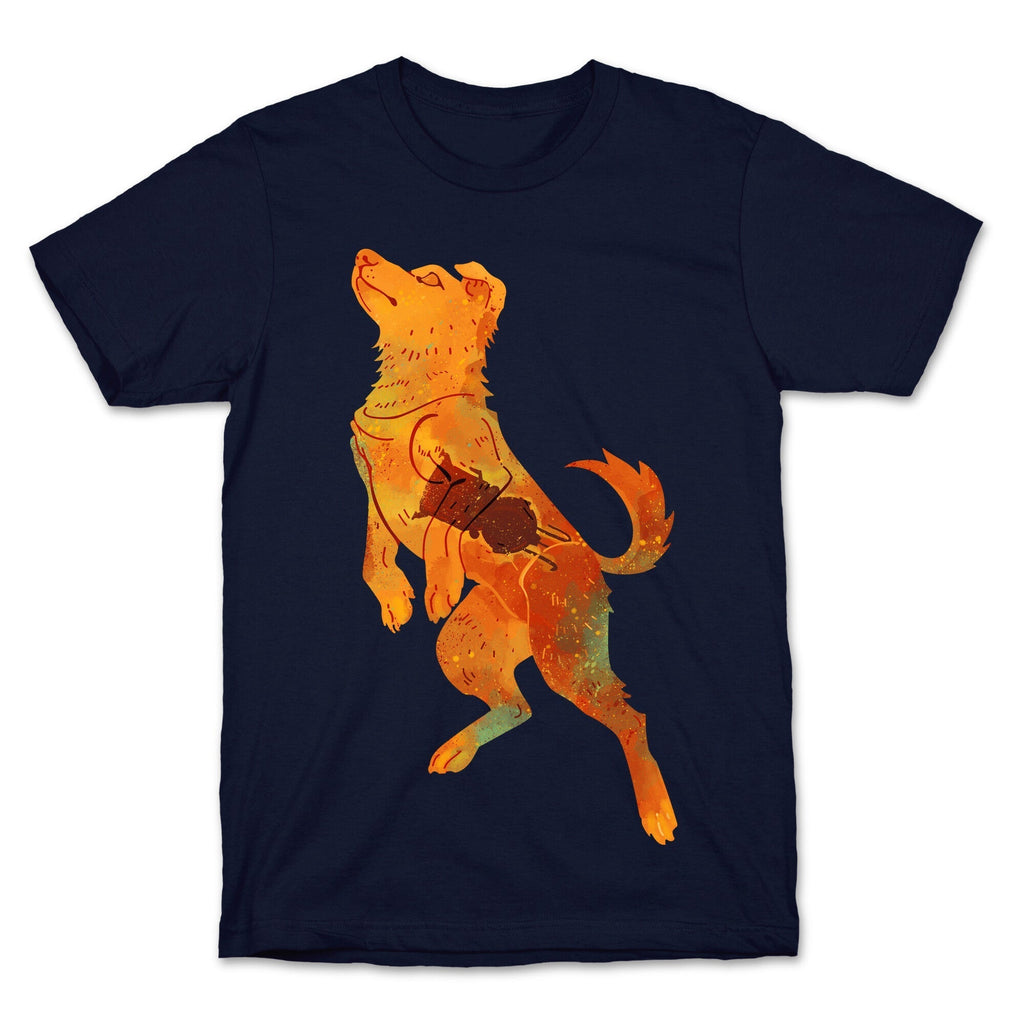 Astronaut Dog Zvezdochka T-Shirt Hoodie, Sweatshirt | PureTeeCo.com (Image 4)