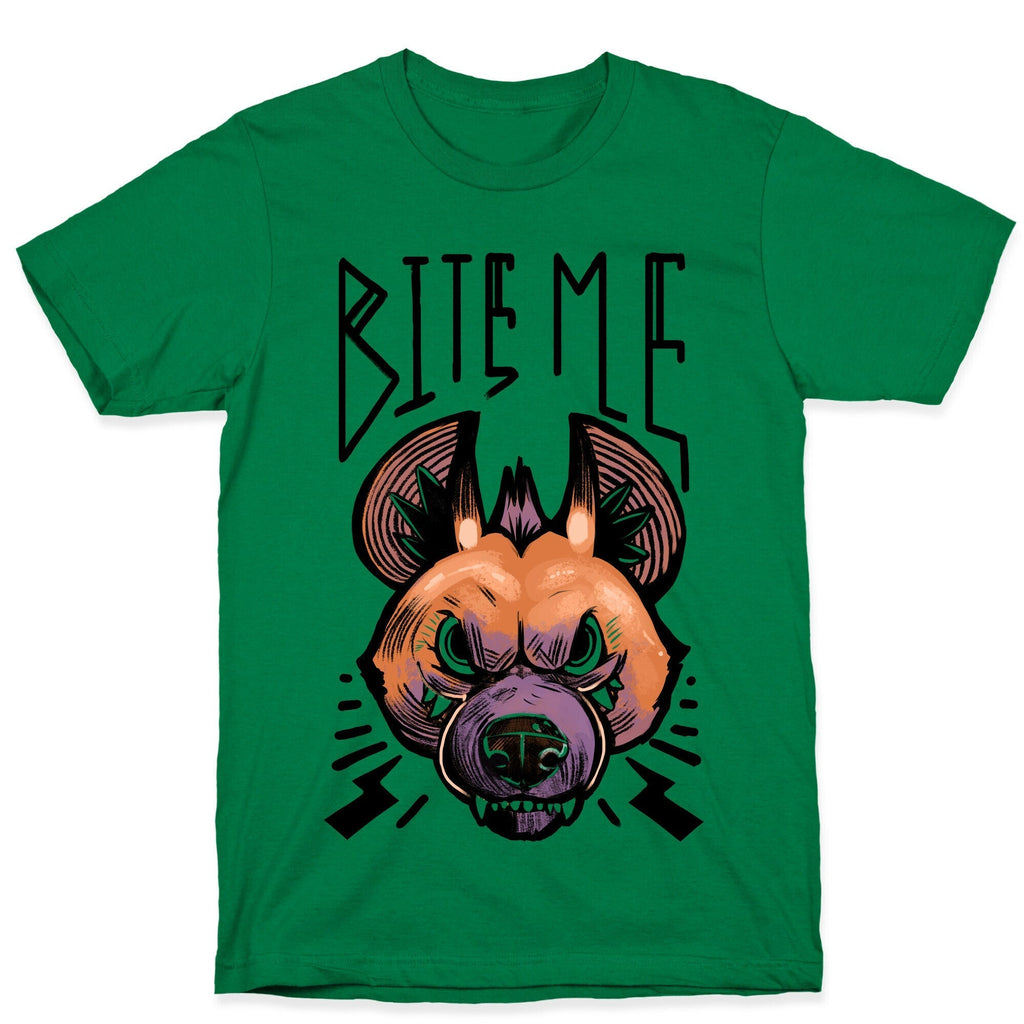 Bite Me- Hyena T-Shirt Hoodie, Sweatshirt | PureTeeCo.com (Image 4)