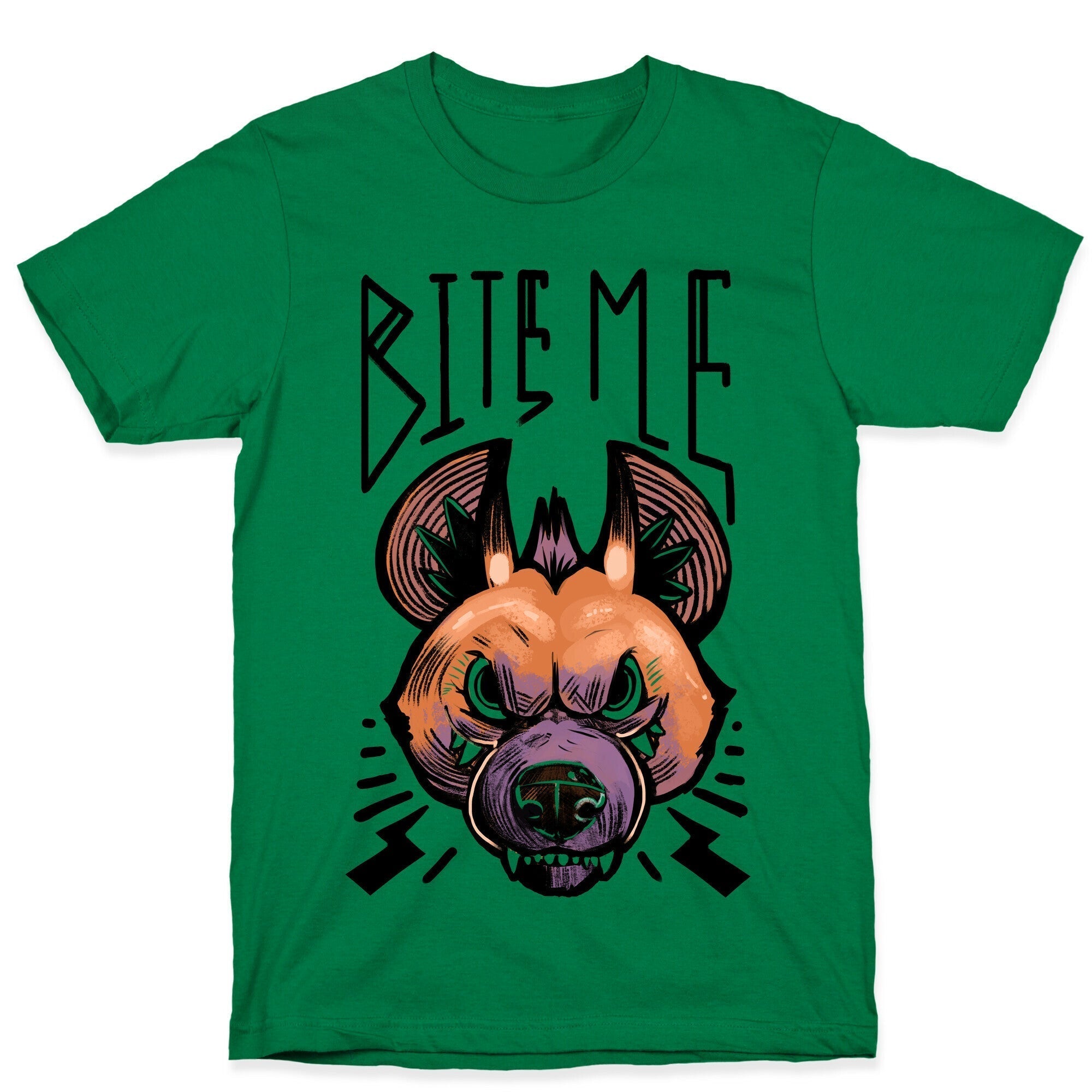 Bite Me- Hyena T-Shirt Hoodie, Sweatshirt | PureTeeCo.com (Image 4)