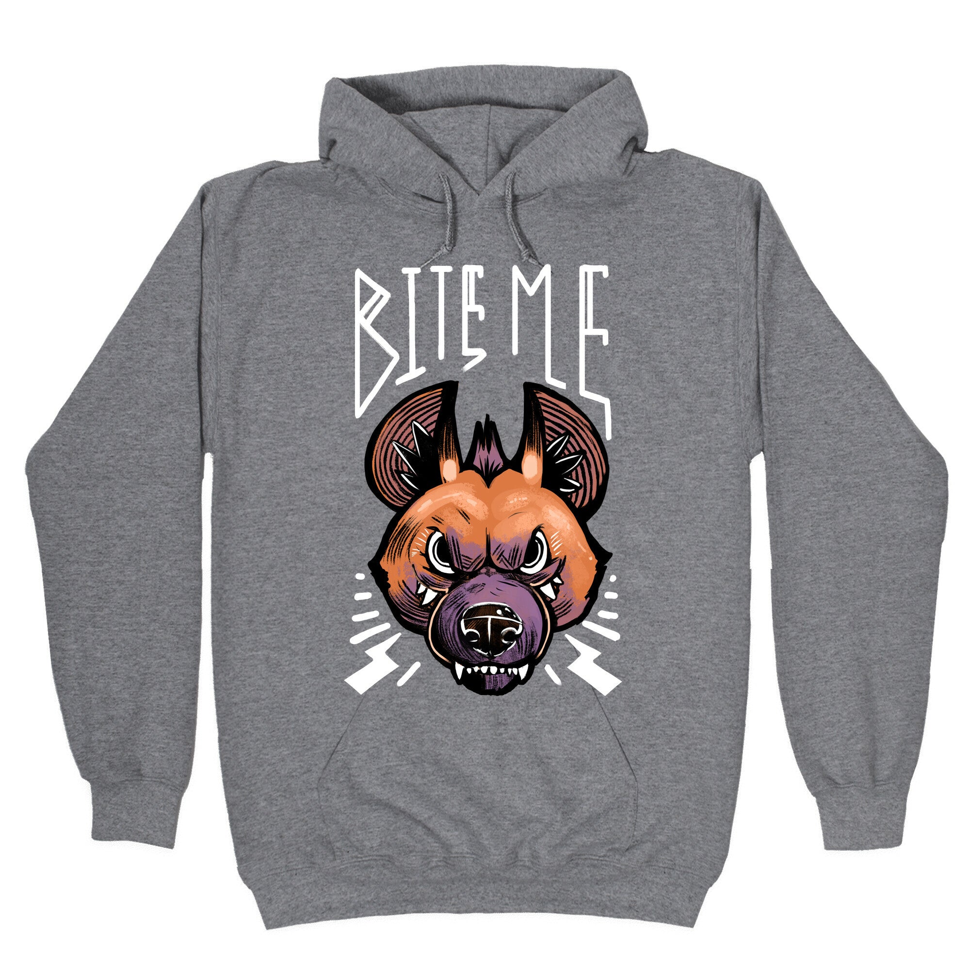 Bite Me- Hyena Hoodie T-Shirts, Sweatshirt | PureTeeCo.com (Image 1)