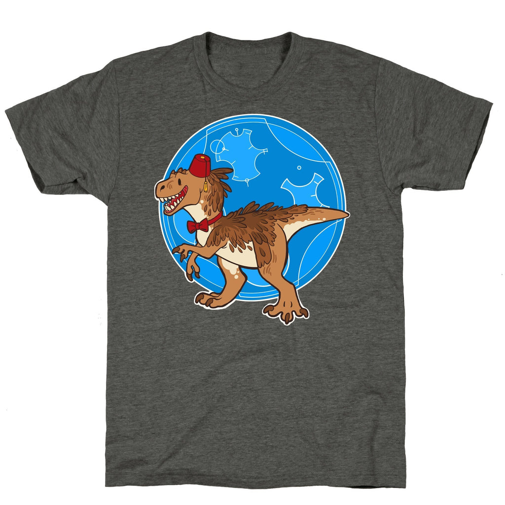 Dinosaur Doctor Who Unisex Triblend Tee Hoodie, Sweatshirt | PureTeeCo.com (Image 3)