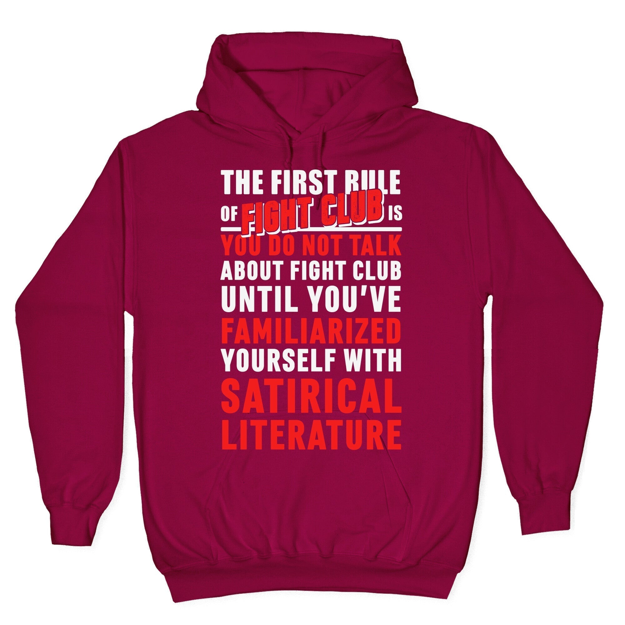 First Rule of Fight Club Satirical Literature Hoodie T-Shirts, Sweatshirt | PureTeeCo.com (Image 5)