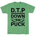 D.T.P (Down To Puck) Unisex Triblend Tee Hoodie, Sweatshirt | PureTeeCo.com (Image 1)