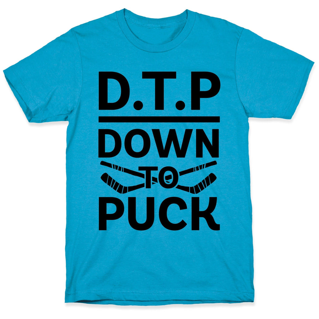 D.T.P (Down To Puck) Unisex Triblend Tee Hoodie, Sweatshirt | PureTeeCo.com (Image 5)