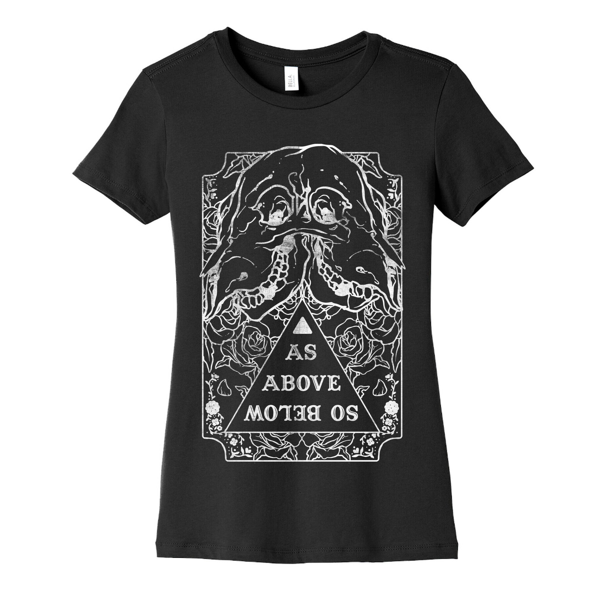 As Above So Below Women's Cotton Tee Hoodie, Sweatshirt | PureTeeCo.com (Image 5)