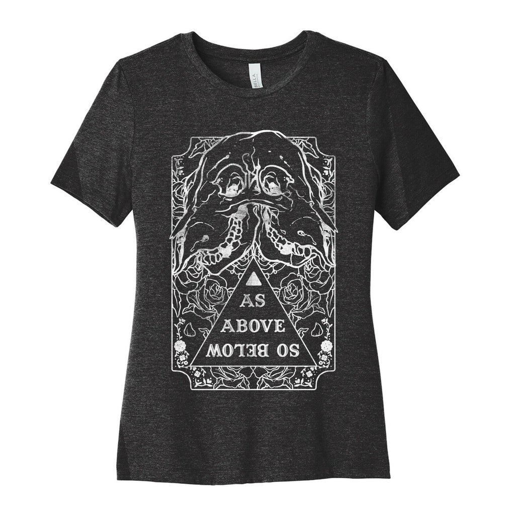 As Above So Below Women's Cotton Tee Hoodie, Sweatshirt | PureTeeCo.com (Image 1)