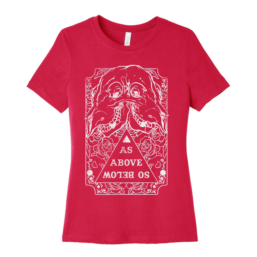 As Above So Below Women's Cotton Tee Hoodie, Sweatshirt | PureTeeCo.com (Image 2)