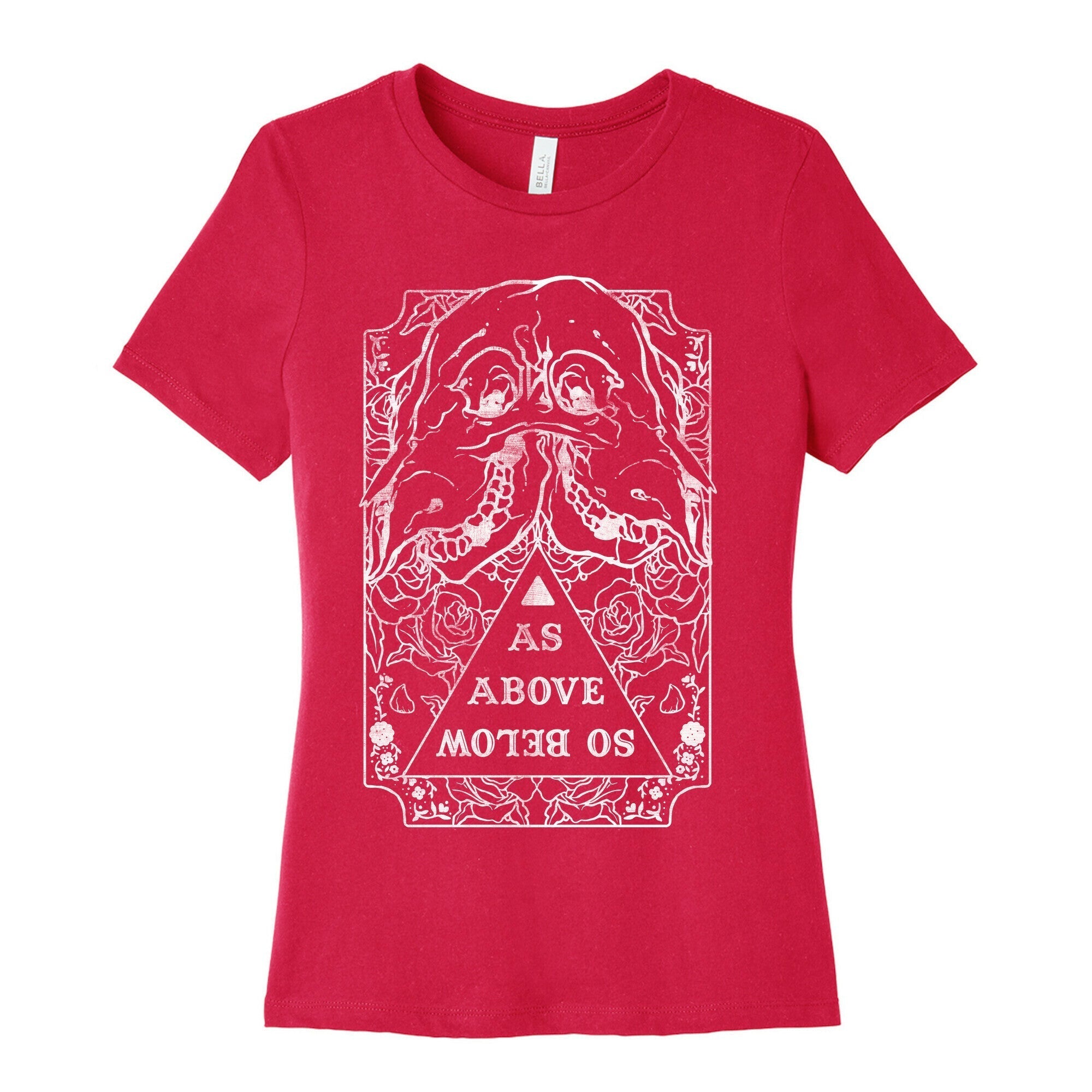 As Above So Below Women's Cotton Tee Hoodie, Sweatshirt | PureTeeCo.com (Image 2)