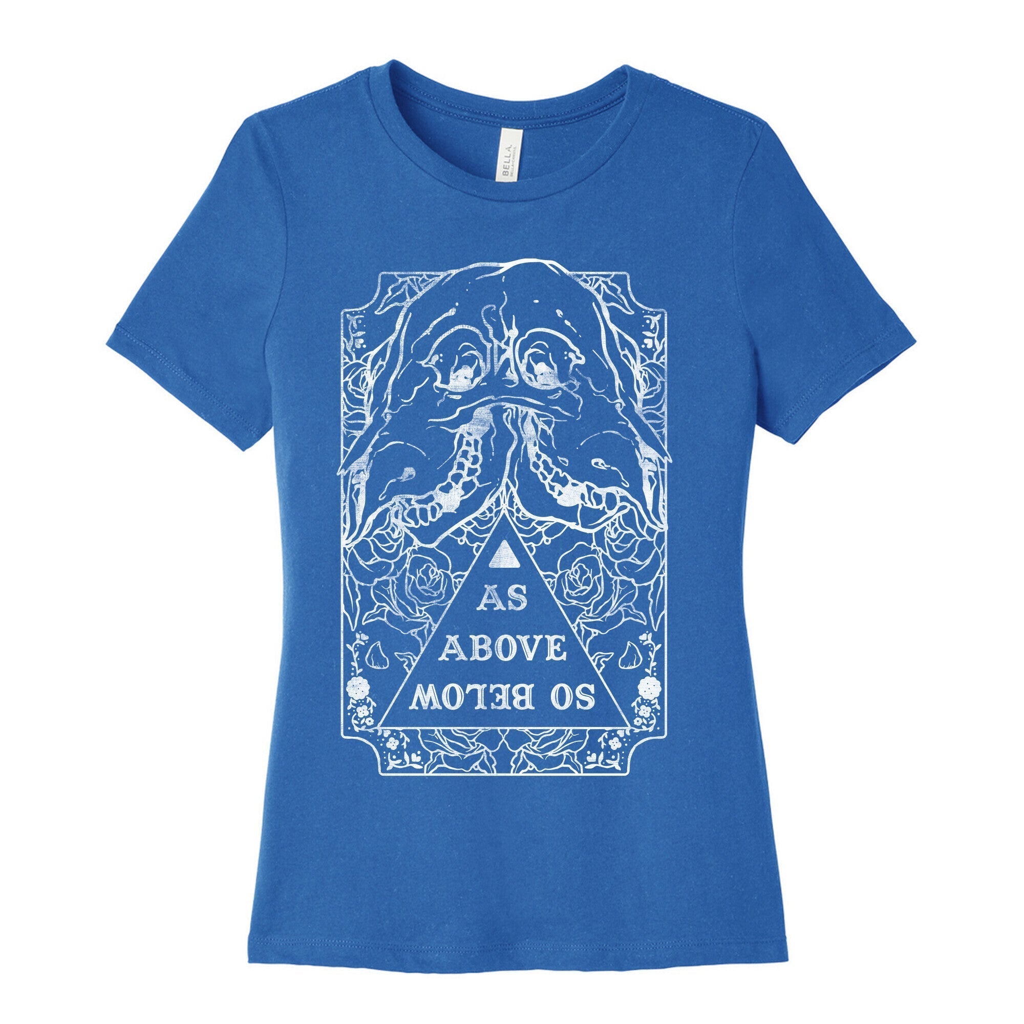 As Above So Below Women's Cotton Tee Hoodie, Sweatshirt | PureTeeCo.com (Image 3)