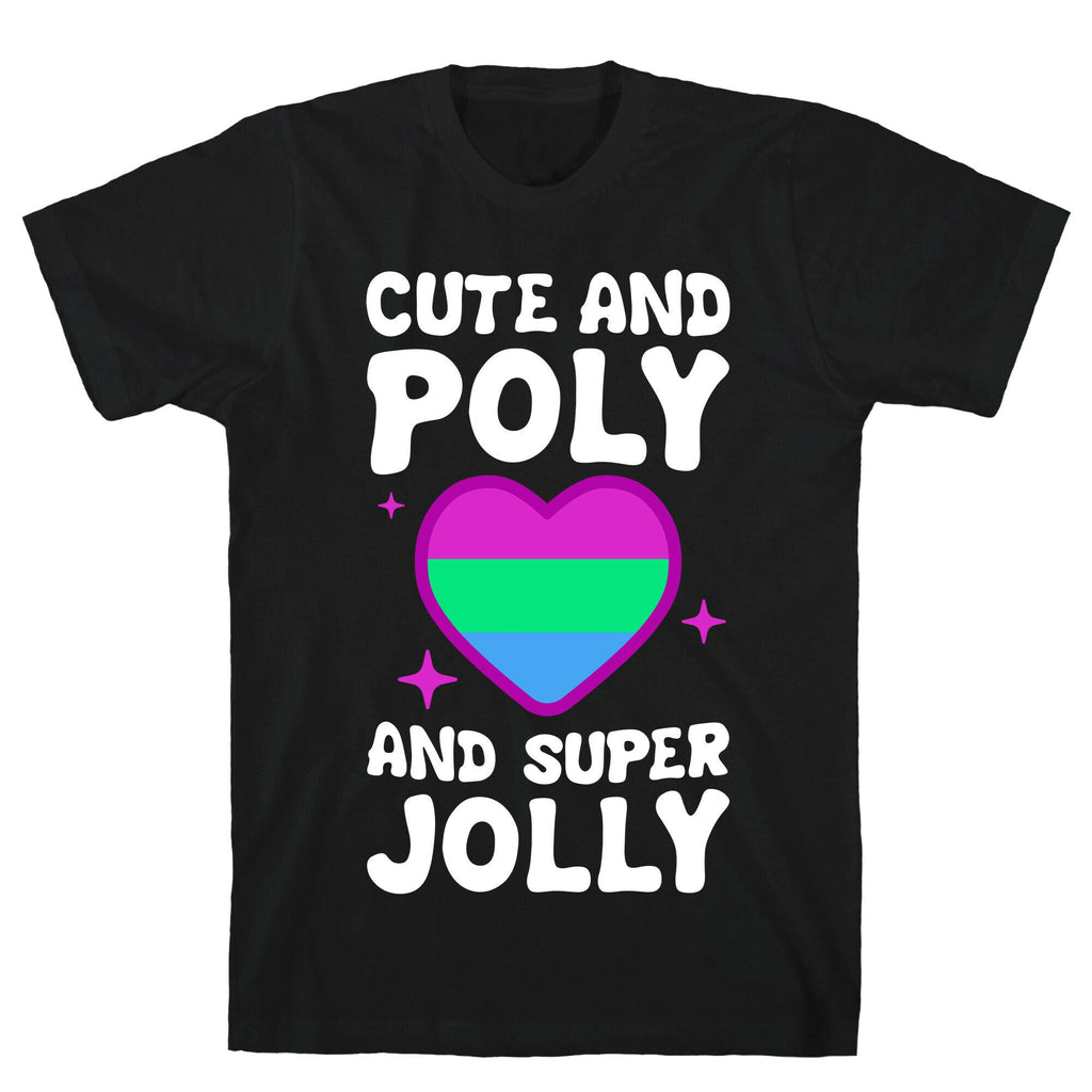 Cute And Poly And Super Jolly (Polysexual) T-Shirt Hoodie, Sweatshirt | PureTeeCo.com (Image 1)