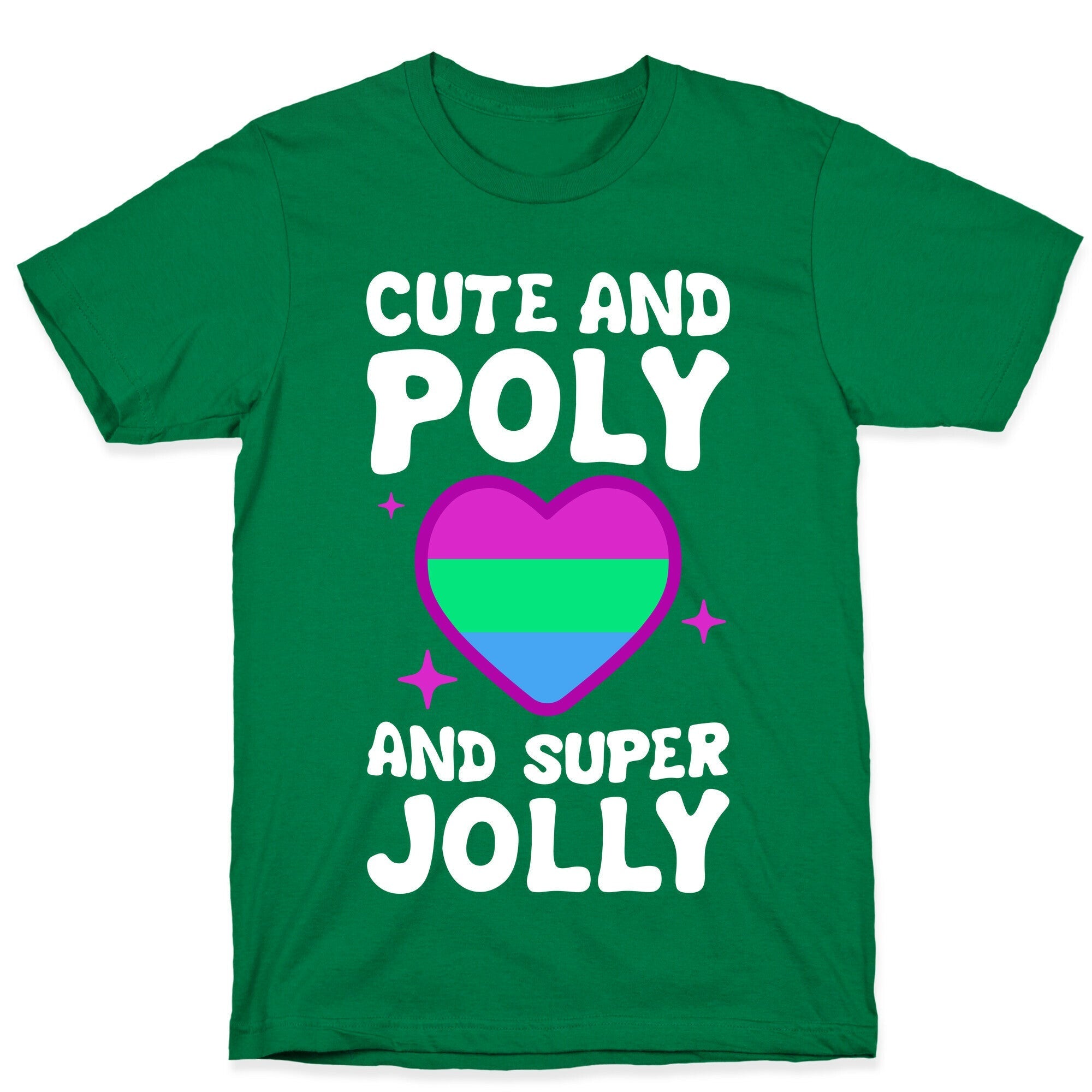 Cute And Poly And Super Jolly (Polysexual) T-Shirt Hoodie, Sweatshirt | PureTeeCo.com (Image 3)