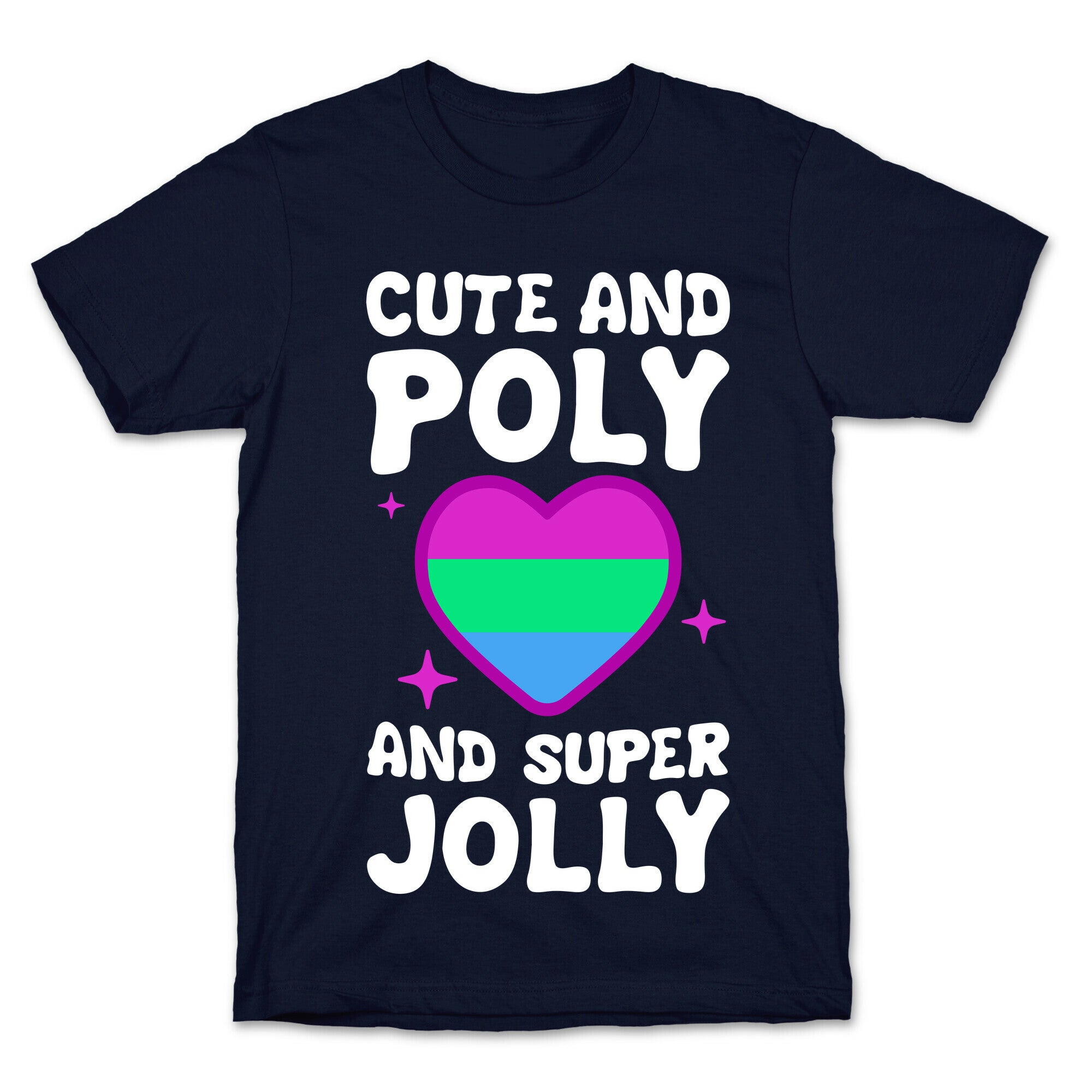 Cute And Poly And Super Jolly (Polysexual) T-Shirt Hoodie, Sweatshirt | PureTeeCo.com (Image 4)