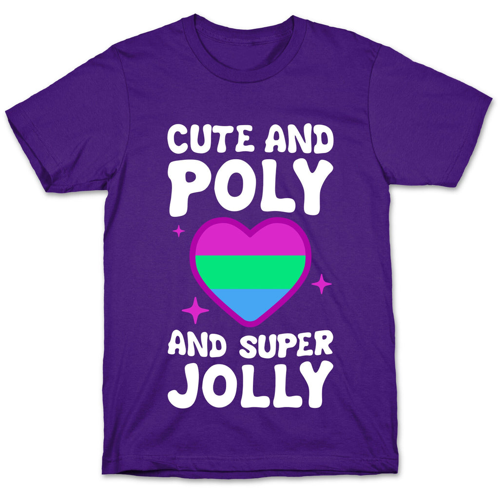 Cute And Poly And Super Jolly (Polysexual) T-Shirt Hoodie, Sweatshirt | PureTeeCo.com (Image 5)