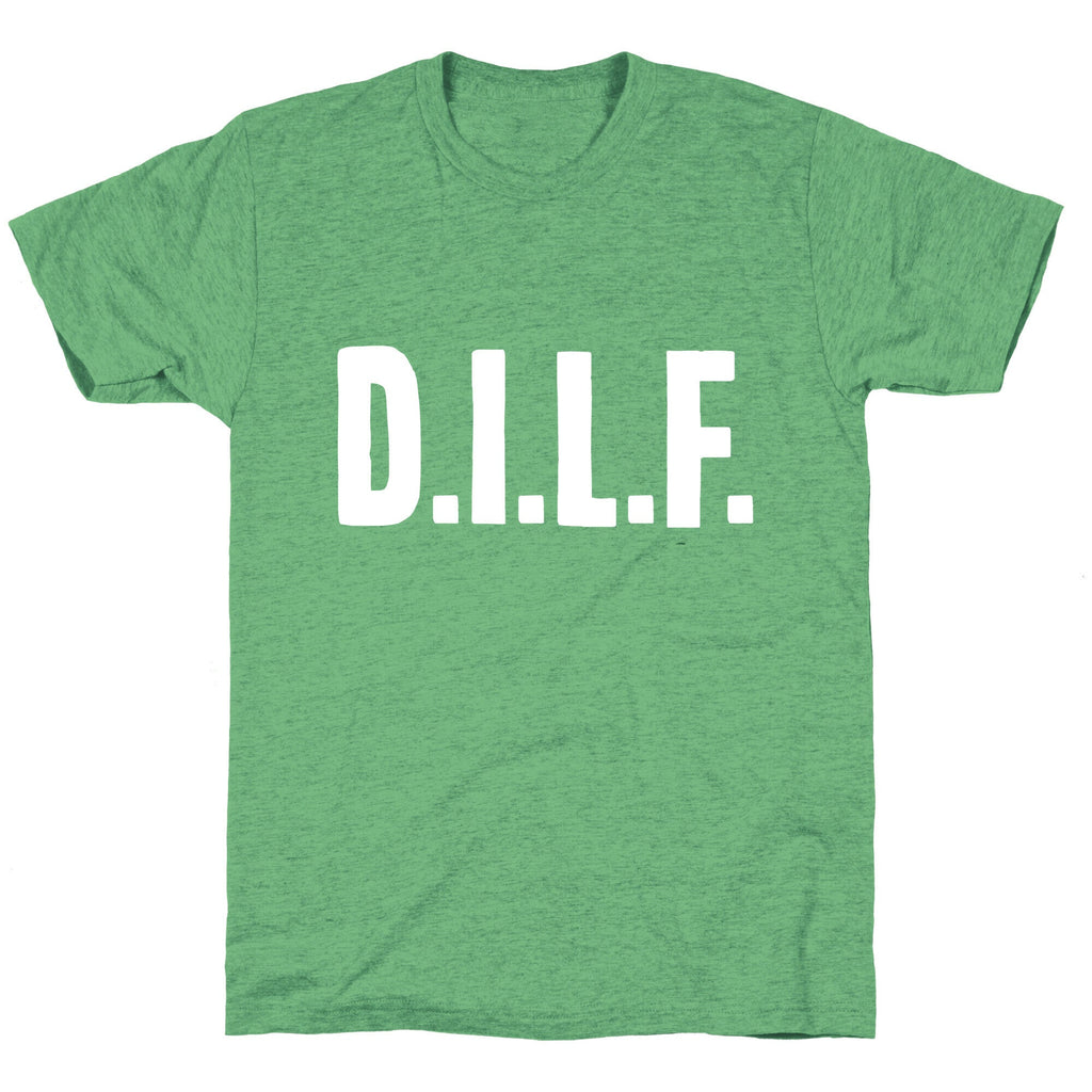 D.I.L.F. Unisex Triblend Tee Hoodie, Sweatshirt | PureTeeCo.com (Image 2)
