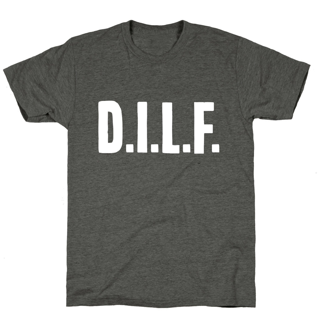 D.I.L.F. Unisex Triblend Tee Hoodie, Sweatshirt | PureTeeCo.com (Image 3)