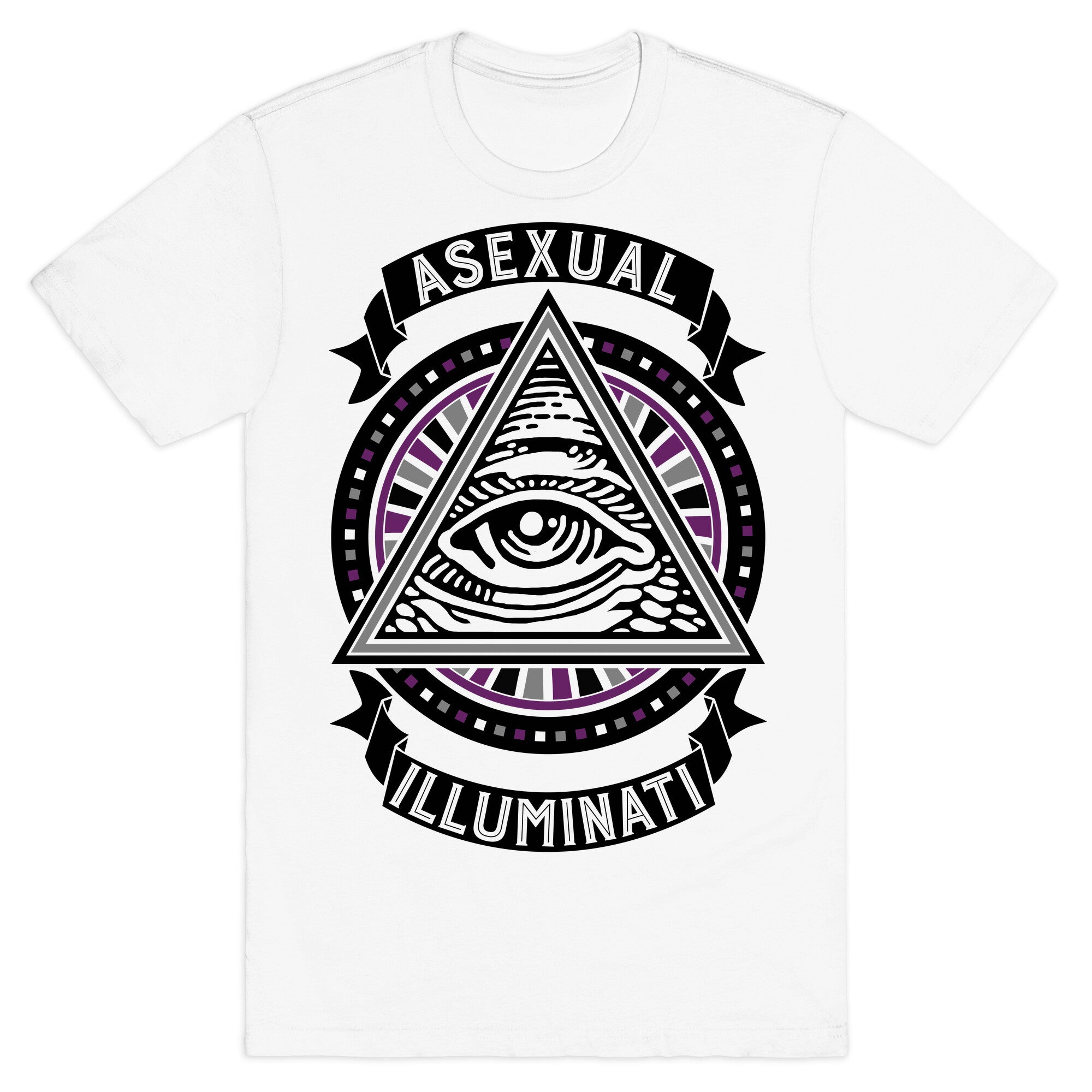 Asexual Illuminati T-Shirt Hoodie, Sweatshirt | PureTeeCo.com (Image 2)