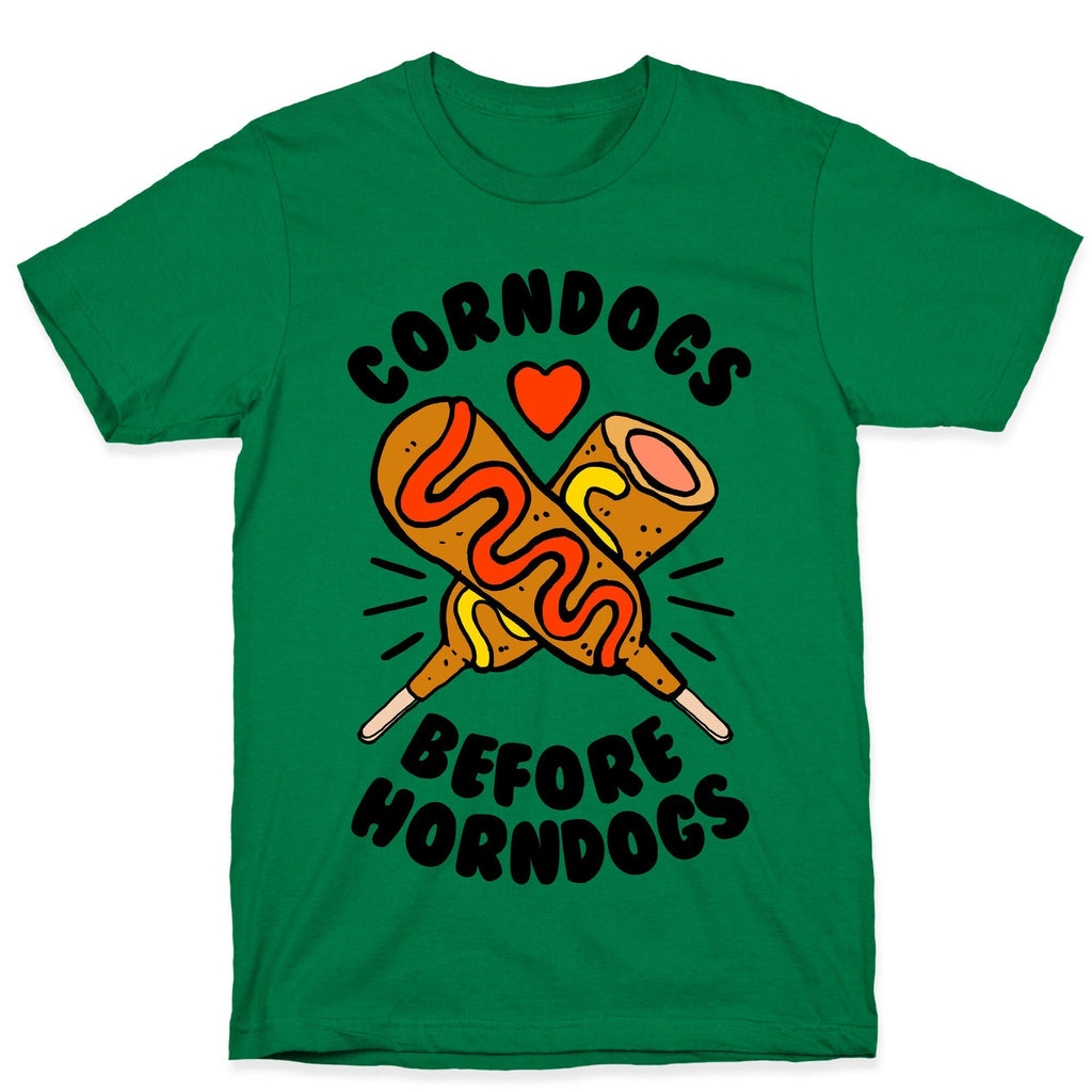 Corndogs Before Horndogs T-Shirt Hoodie, Sweatshirt | PureTeeCo.com (Image 4)