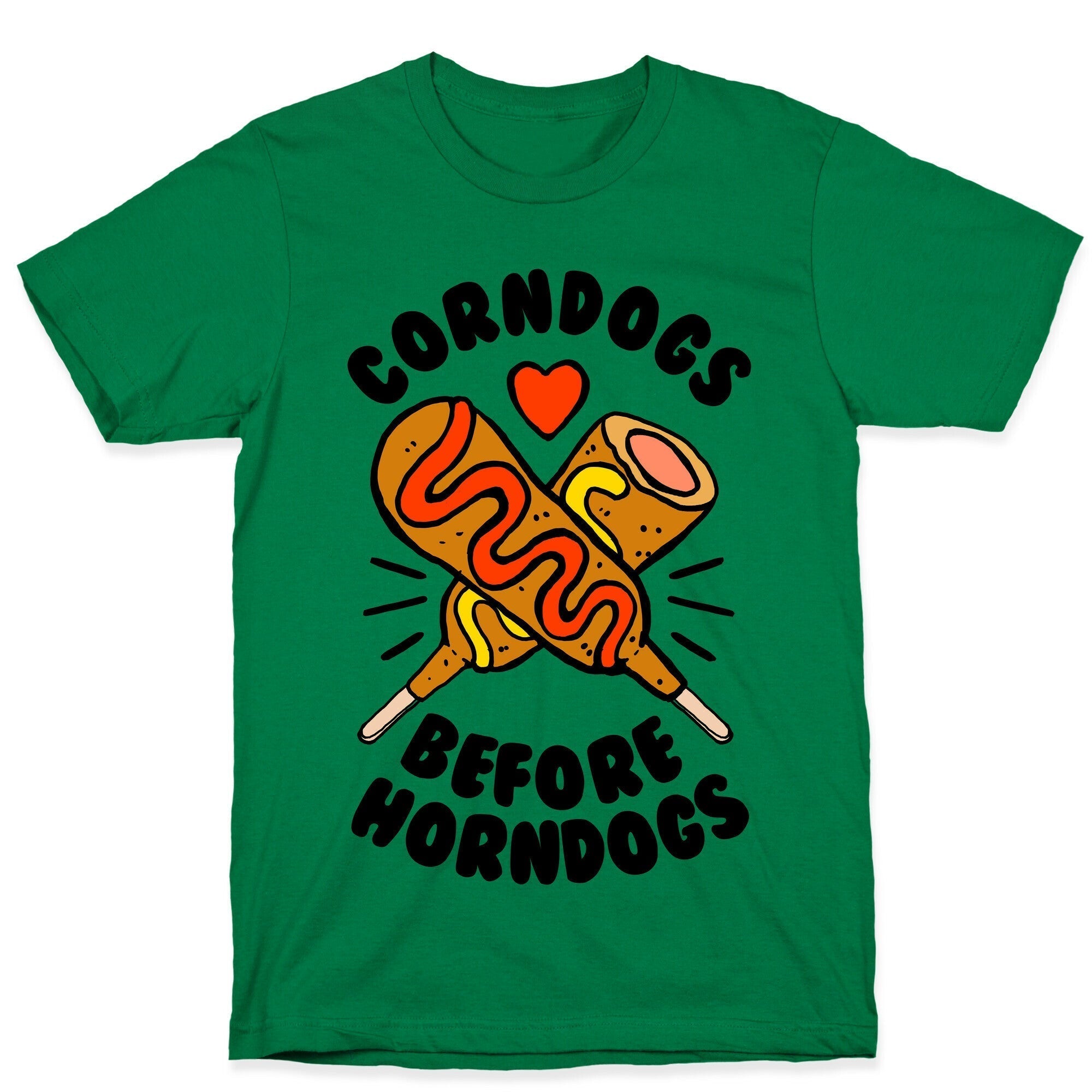Corndogs Before Horndogs T-Shirt Hoodie, Sweatshirt | PureTeeCo.com (Image 4)
