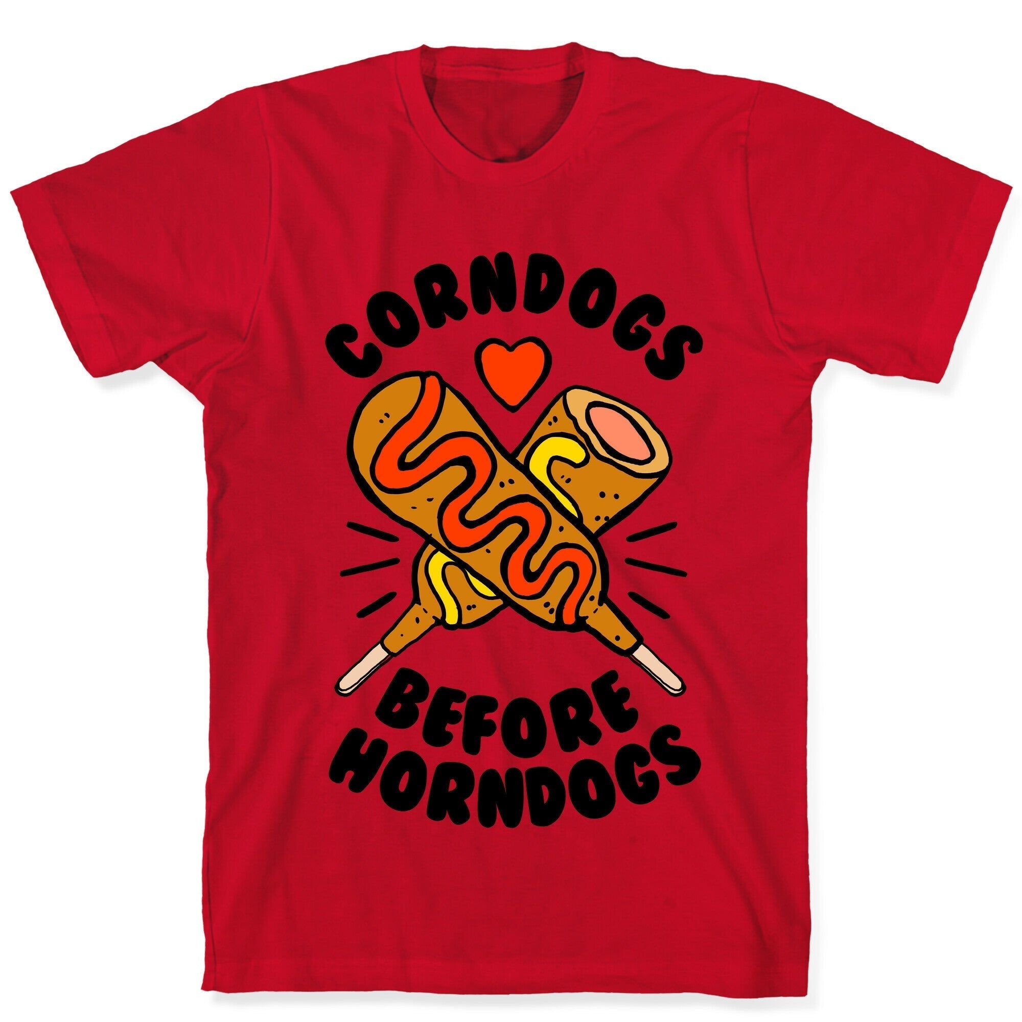 Corndogs Before Horndogs T-Shirt Hoodie, Sweatshirt | PureTeeCo.com (Image 5)