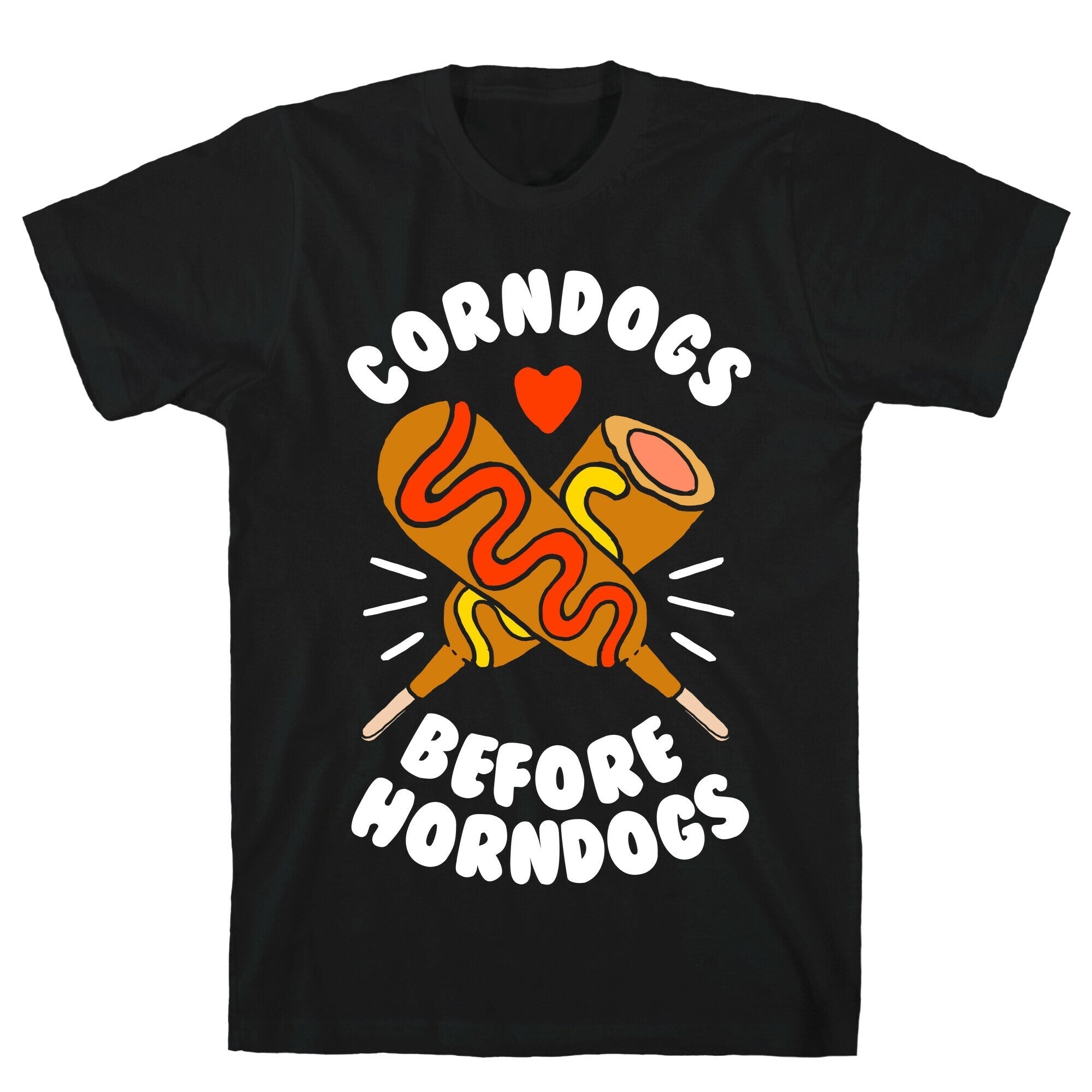 Corndogs Before Horndogs T-Shirt Style001 Hoodie, Sweatshirt | PureTeeCo.com (Image 2)