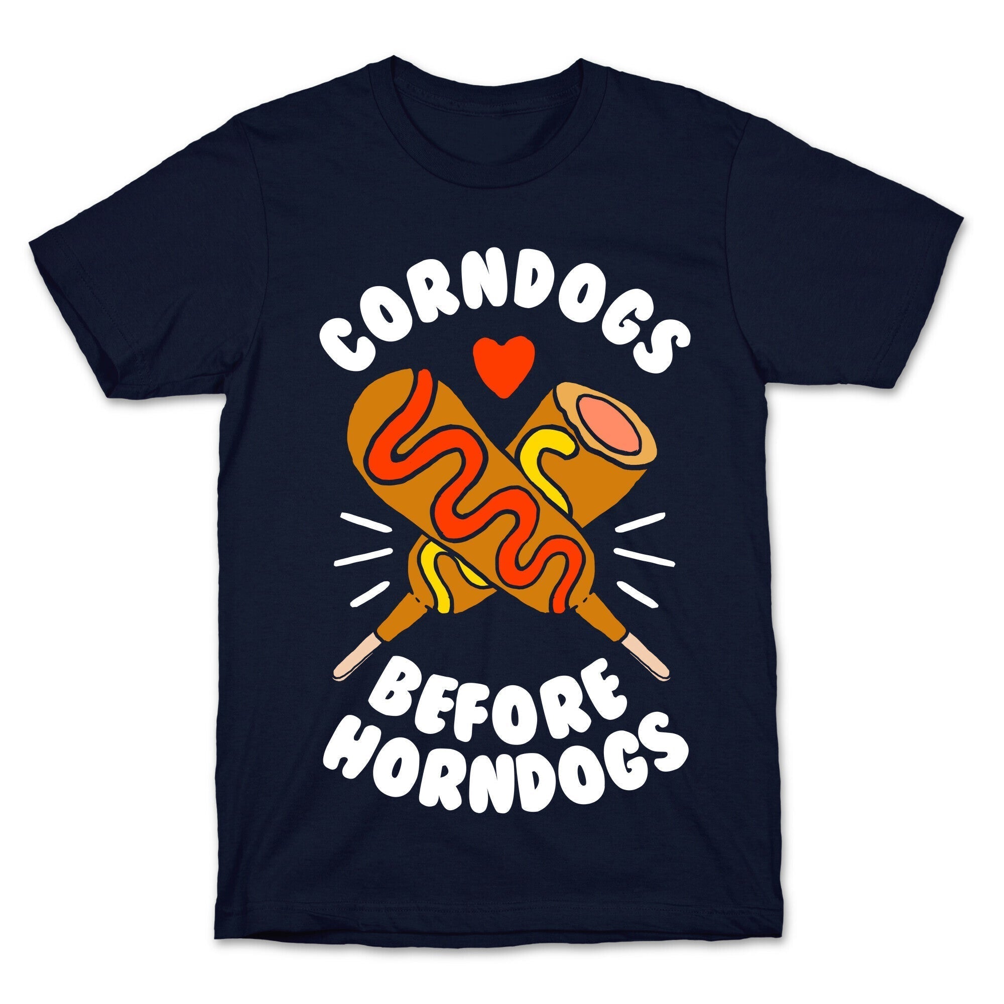Corndogs Before Horndogs T-Shirt Style001 Hoodie, Sweatshirt | PureTeeCo.com (Image 4)