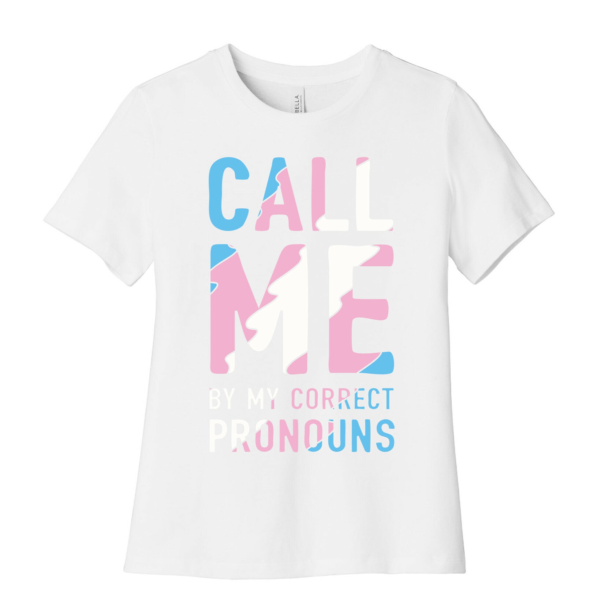 Call Me By My Correct Pronouns Women's Cotton Tee Hoodie, Sweatshirt | PureTeeCo.com (Image 4)