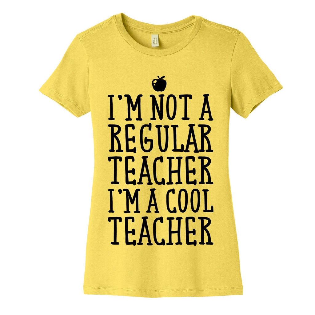 Cool Teacher Women's Cotton Tee Hoodie, Sweatshirt | PureTeeCo.com (Image 3)