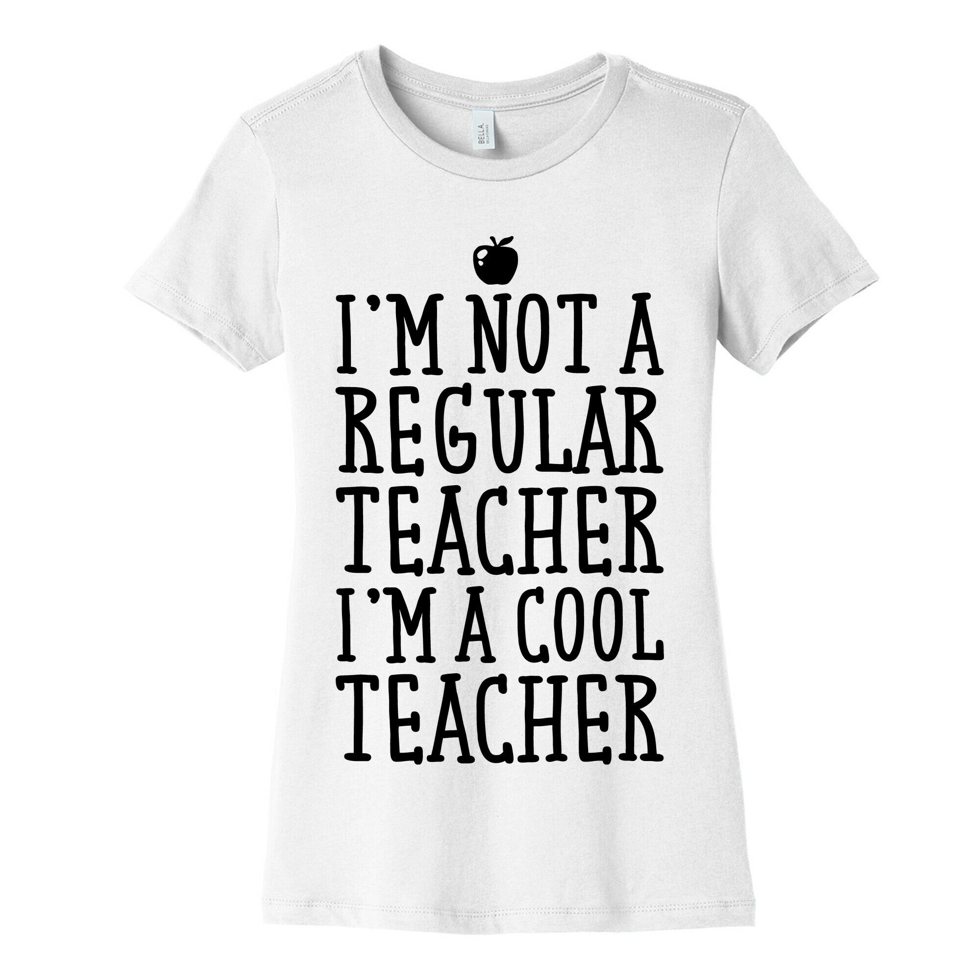 Cool Teacher Women's Cotton Tee Hoodie, Sweatshirt | PureTeeCo.com (Image 4)