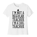Cool Teacher Women's Cotton Tee Hoodie, Sweatshirt | PureTeeCo.com (Image 1)