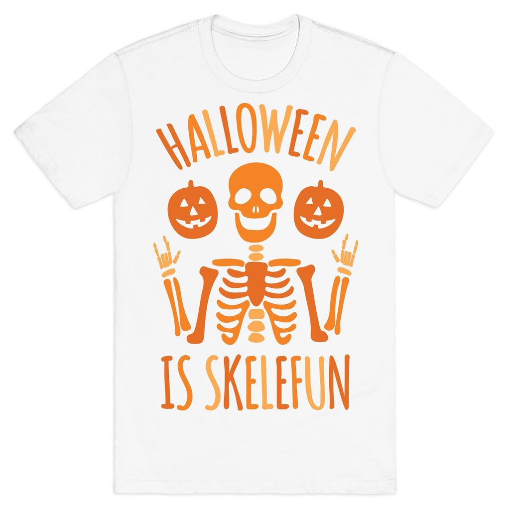 Halloween Is SkeleFUN T-Shirt Hoodie, Sweatshirt | PureTeeCo.com (Image 2)