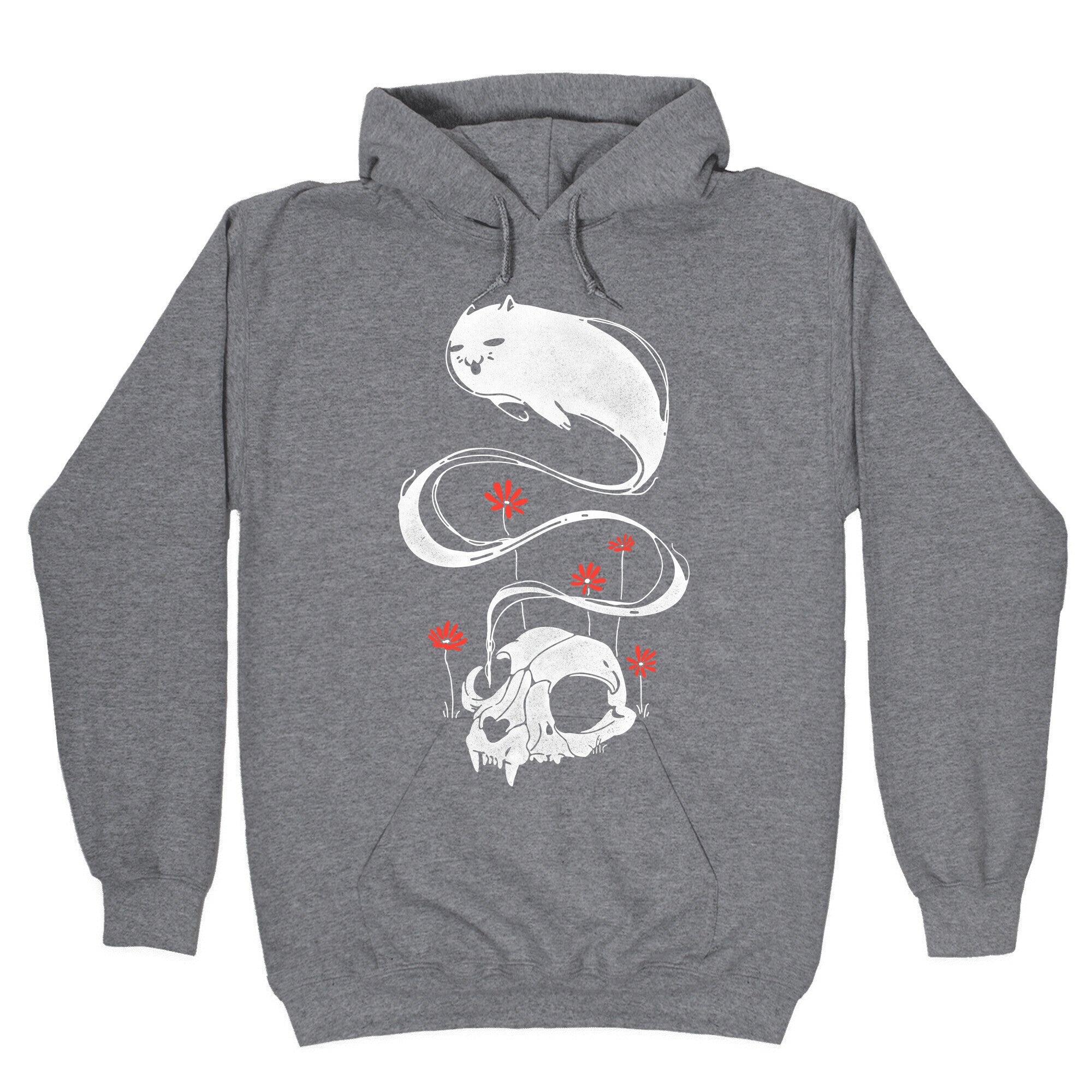 Cat Ghost Hoodie T-Shirts, Sweatshirt | PureTeeCo.com (Image 1)