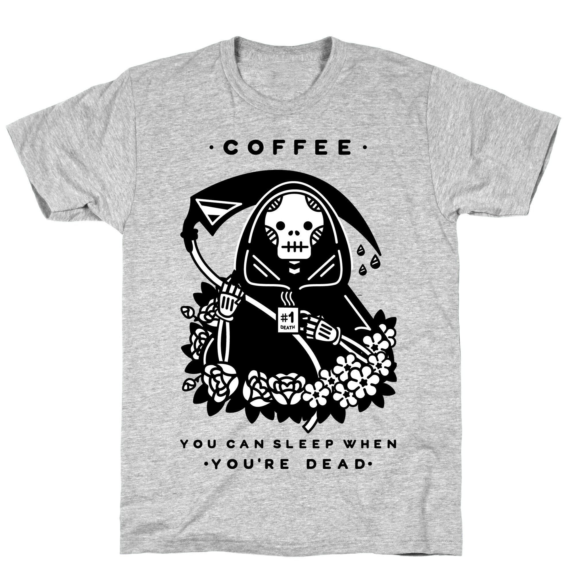 Coffee You Can Sleep When You're Dead T-Shirt Style001 Hoodie, Sweatshirt | PureTeeCo.com (Image 3)