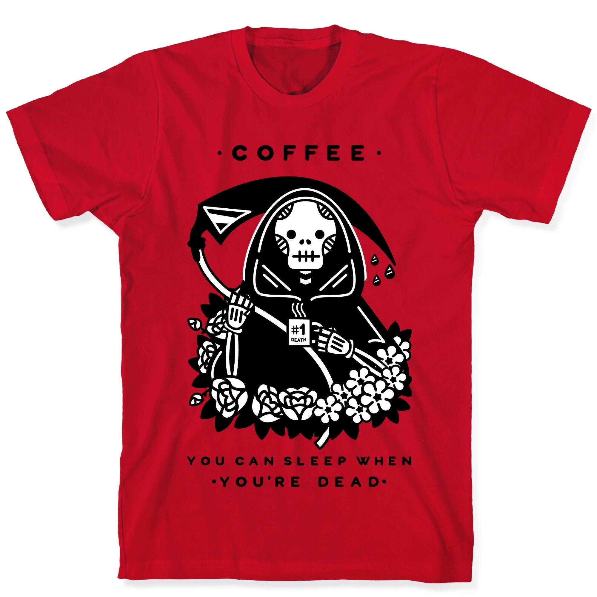 Coffee You Can Sleep When You're Dead T-Shirt Style001 Hoodie, Sweatshirt | PureTeeCo.com (Image 5)