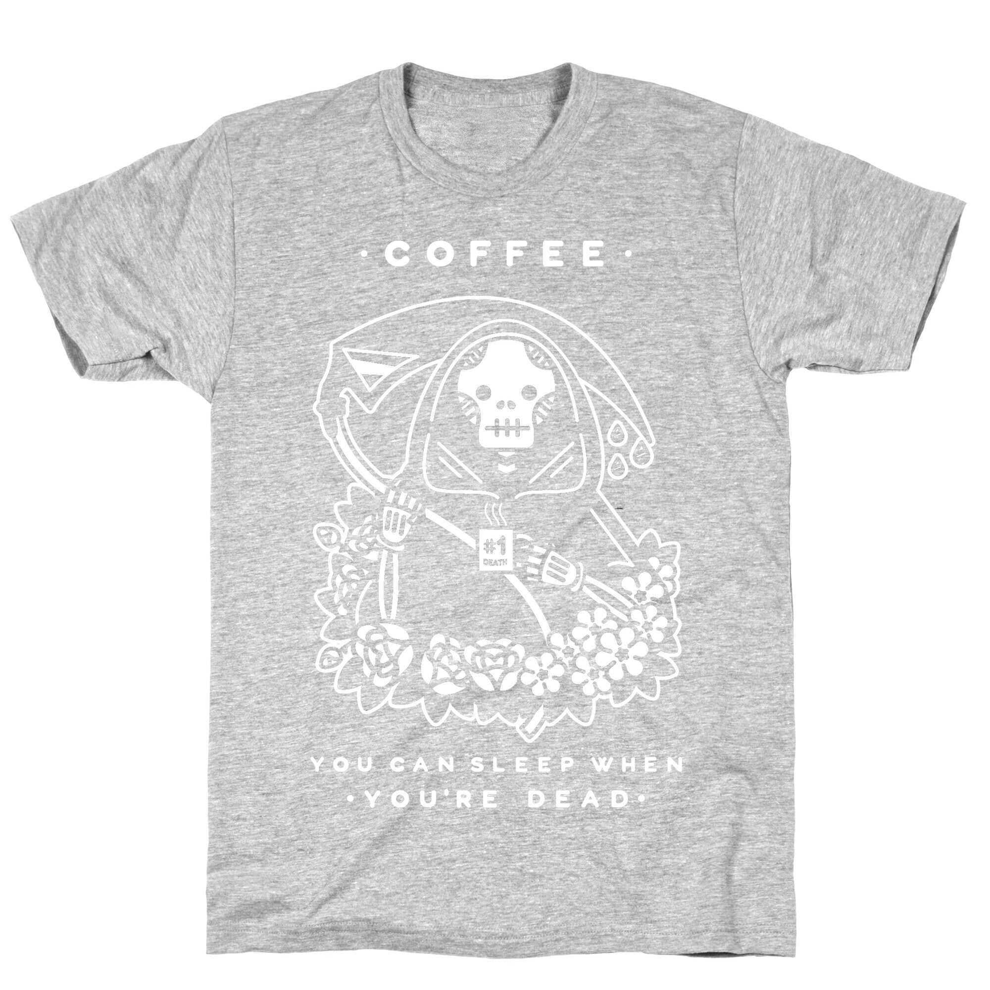 Coffee You Can Sleep When You're Dead T-Shirt Hoodie, Sweatshirt | PureTeeCo.com (Image 2)