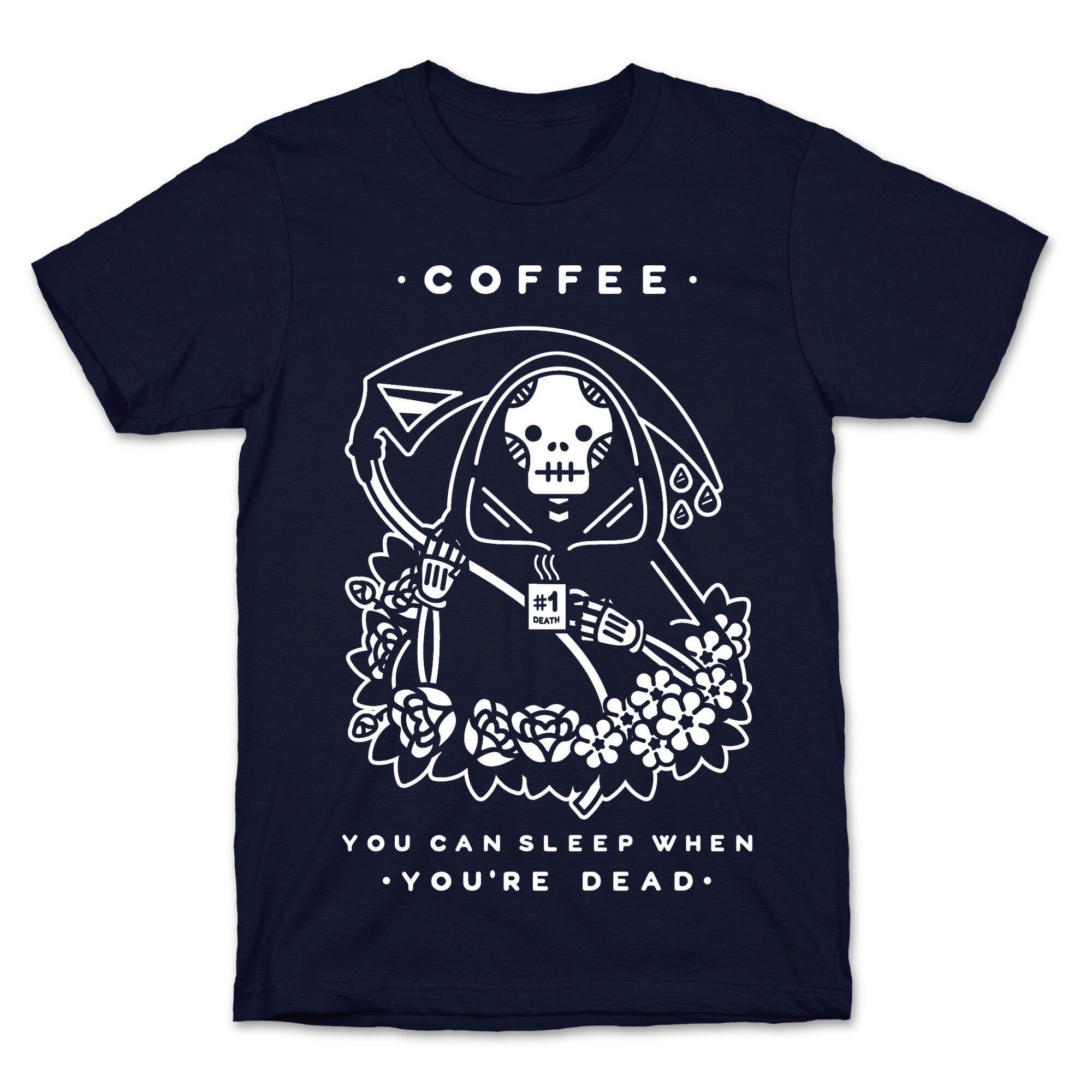 Coffee You Can Sleep When You're Dead T-Shirt Hoodie, Sweatshirt | PureTeeCo.com (Image 4)