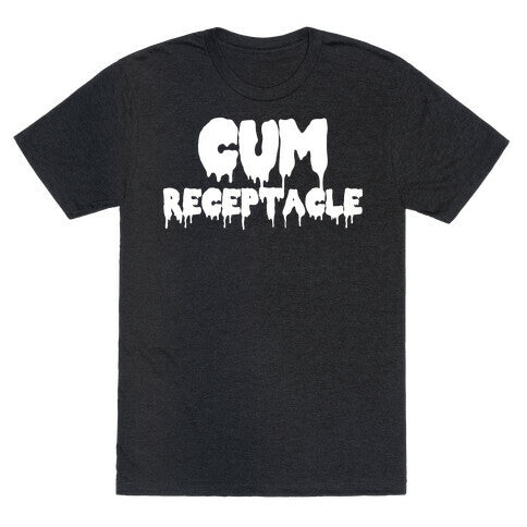 Cum Receptacle Unisex Triblend Tee Hoodie, Sweatshirt | PureTeeCo.com (Image 1)