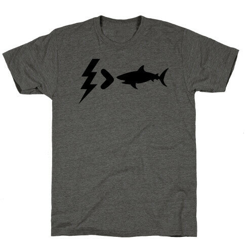 Electrocution Over Shark Trump Unisex Triblend Tee Hoodie, Sweatshirt | PureTeeCo.com (Image 2)