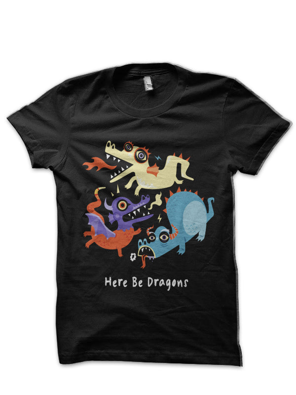 Here be Dragons â€“ Programming T-Shirt Hoodie, Sweatshirt | PureTeeCo.com