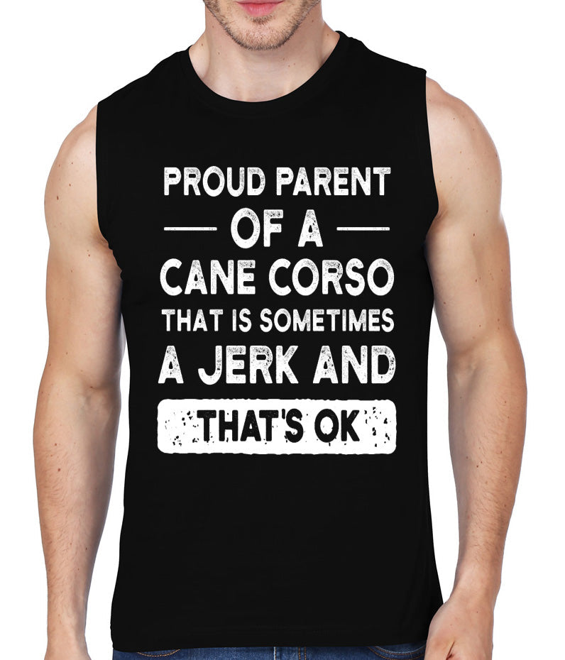 Proud Parent Of A Cane Corso Black Vest T-Shirts, Hoodie, Sweatshirt | PureTeeCo.com