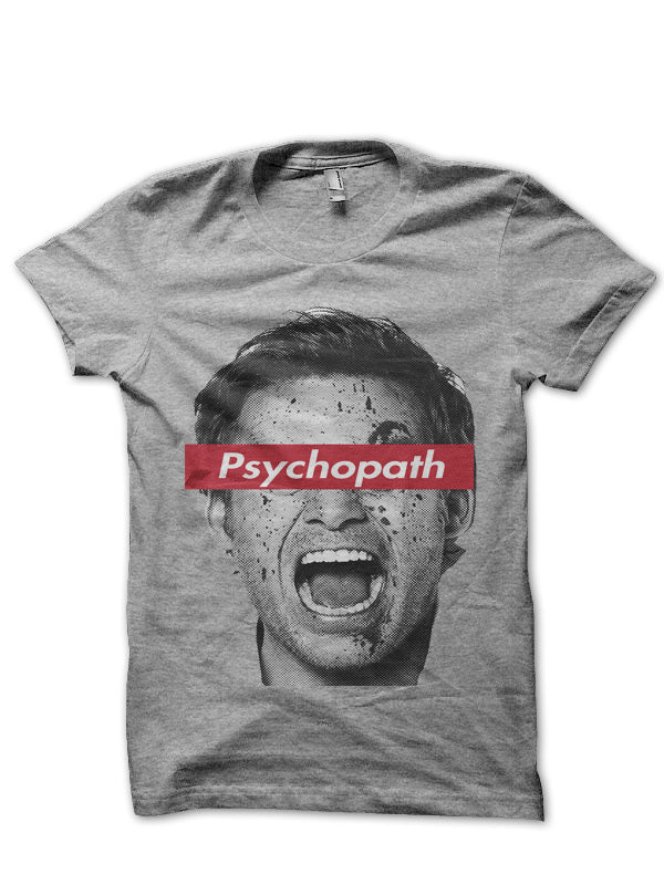 Psychopath Grey Tee Hoodie, Sweatshirt | PureTeeCo.com
